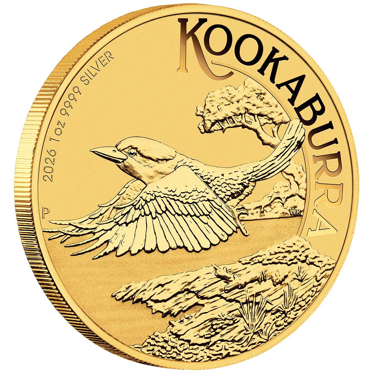 Australia Perth Stamp & Coin Show 2026 $1 Kookaburra Gold-plated 1oz Silver Uncirculated Coin - Image 2