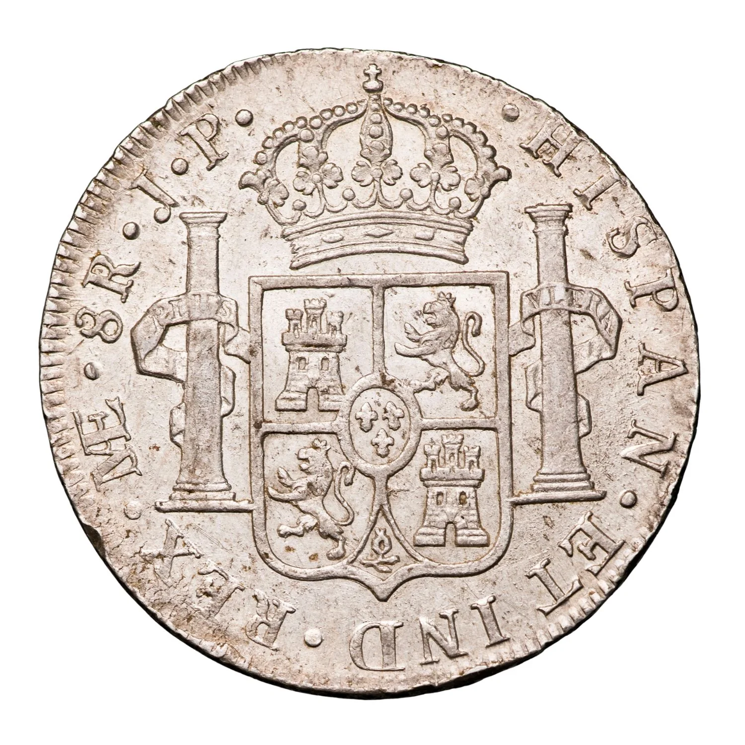 Spanish-American Charles IV Lima 1808 Silver 8 Reales about Uncirculated - Image 3