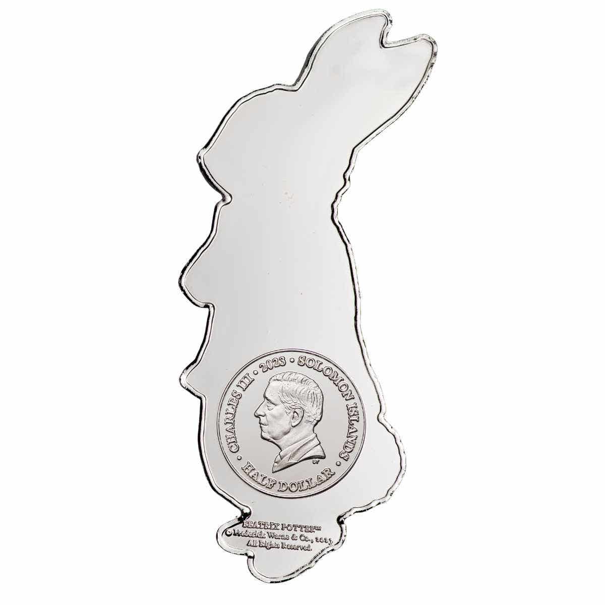 Peter Rabbit-shaped 2023 Half Dollar Silver-plated Brilliant Uncirculated Coin - Image 3