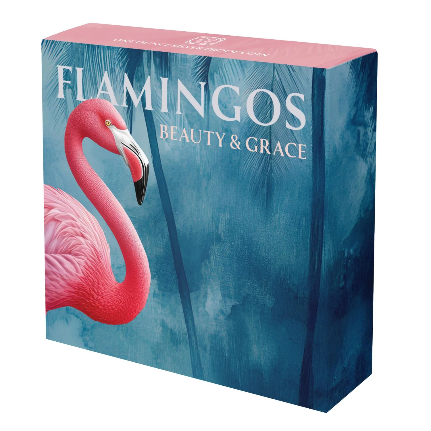 Pink Flamingo 2025 $1 Rose Gold-plated 1oz Silver Proof Coin - Image 7