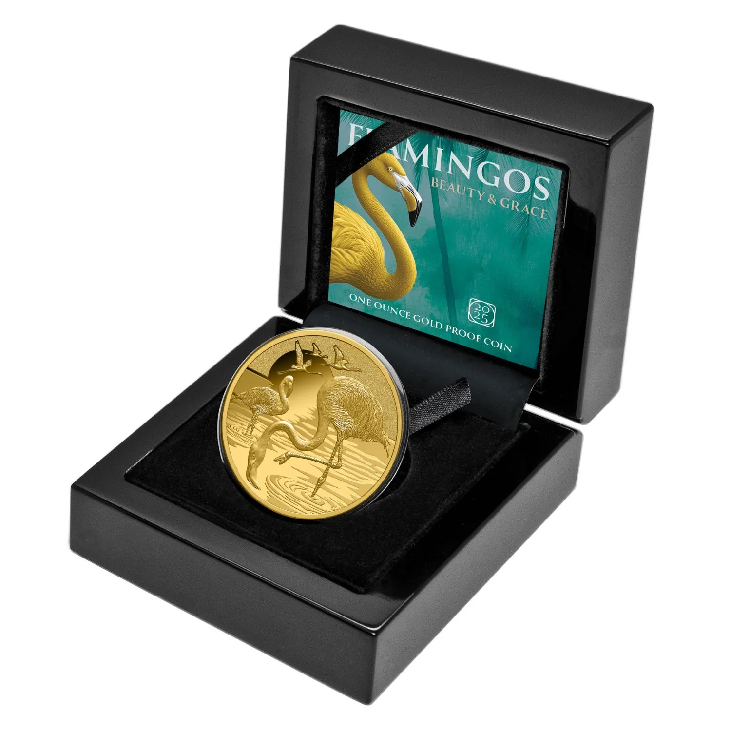 Pink Flamingo 2025 $100 1oz Gold Proof Coin - Image 3