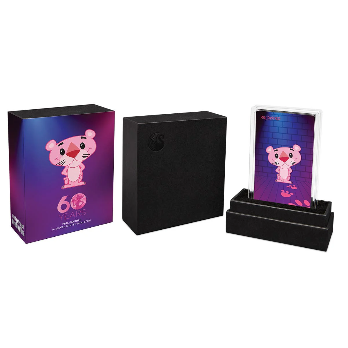 Pink Panther 60th Anniversary 2024 $1 1oz Silver Minted Mini Coin  - Image 4