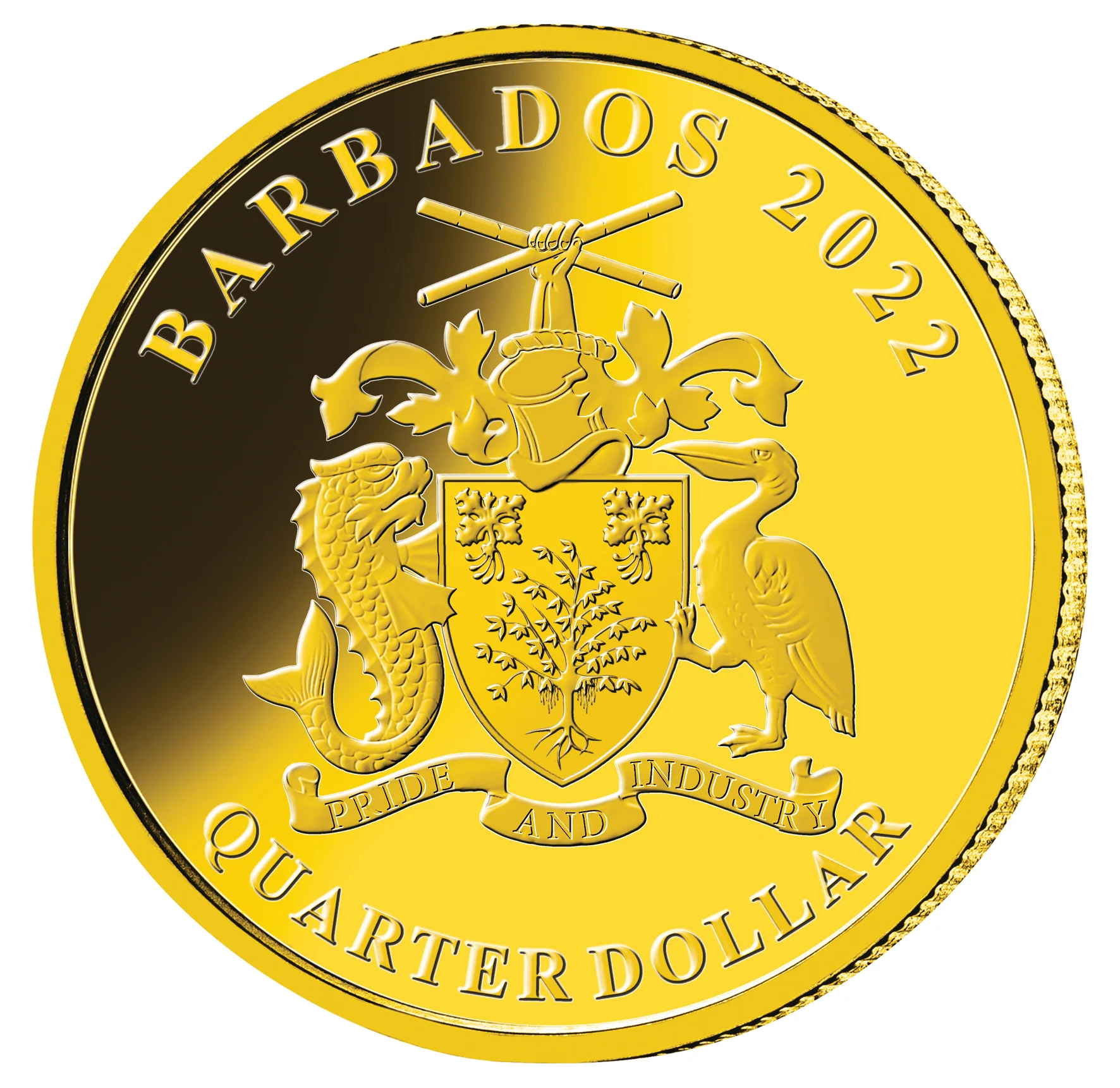 Life of Queen Elizabeth II 2022 $1/4 1953 Coronation Gold-plated Prooflike Coin - Image 2