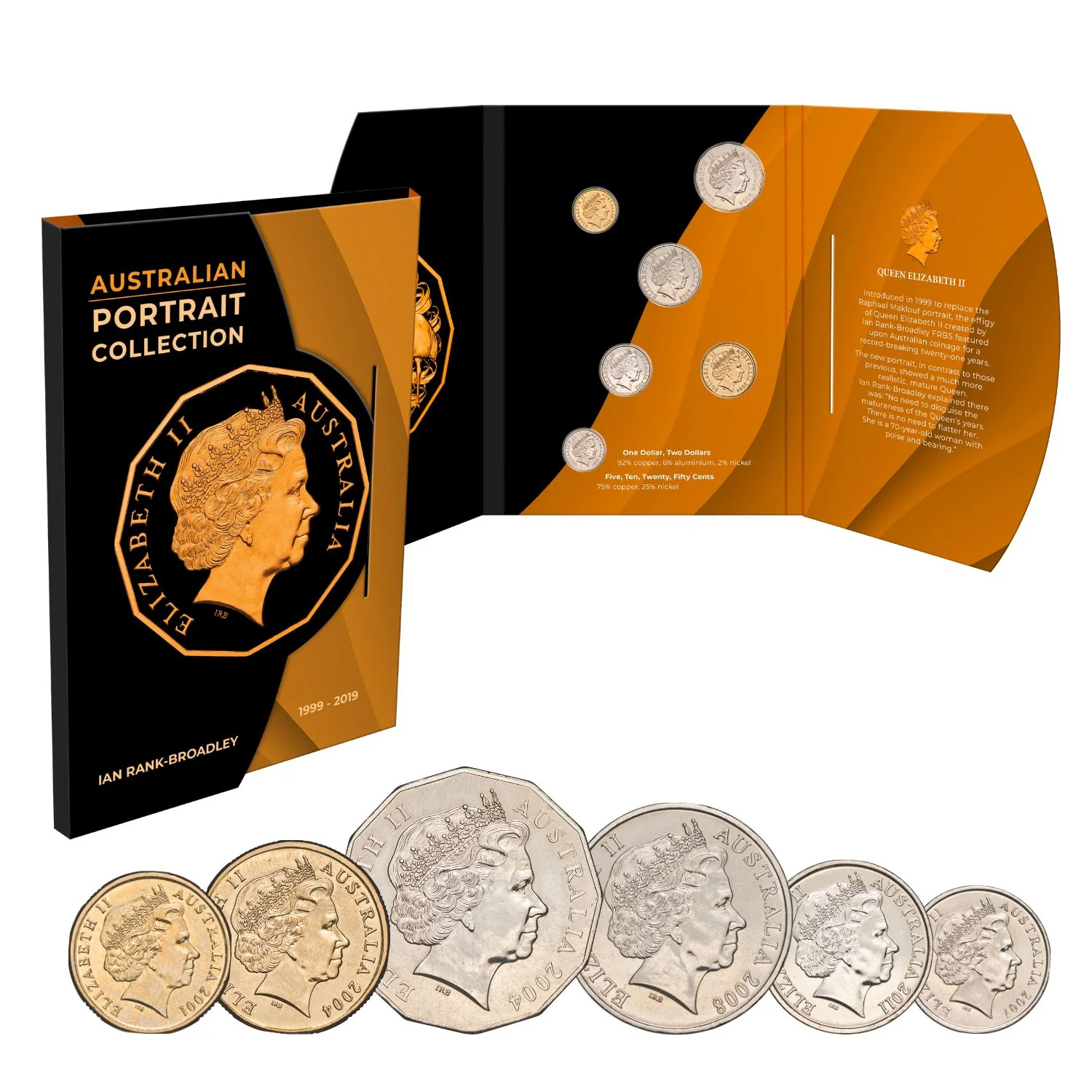 Australia Elizabeth II 1999-2019 Ian Rank-Broadley Portrait Uncirculated 6-Coin Set