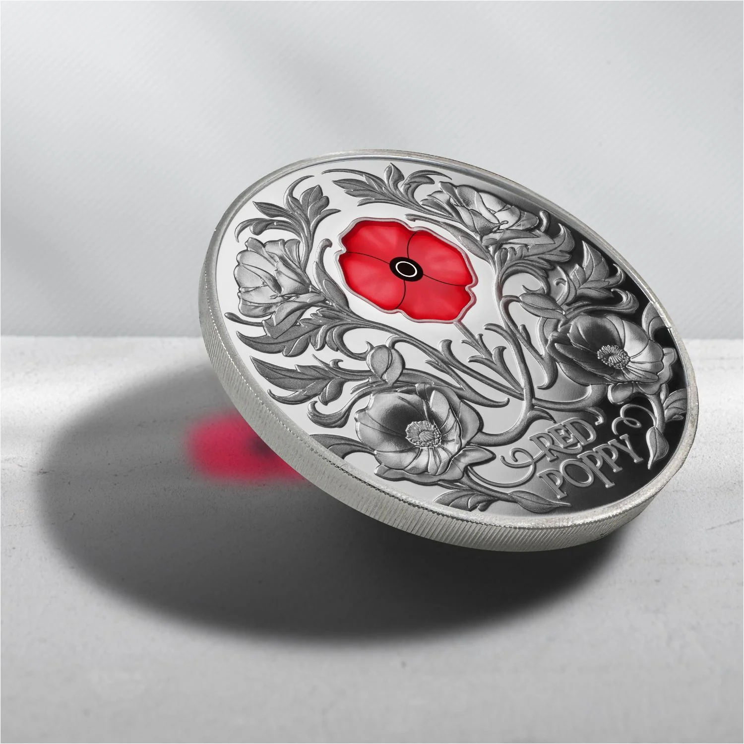Red Poppy 2026 $5 Window 2oz Silver Proof Coin - Image 3