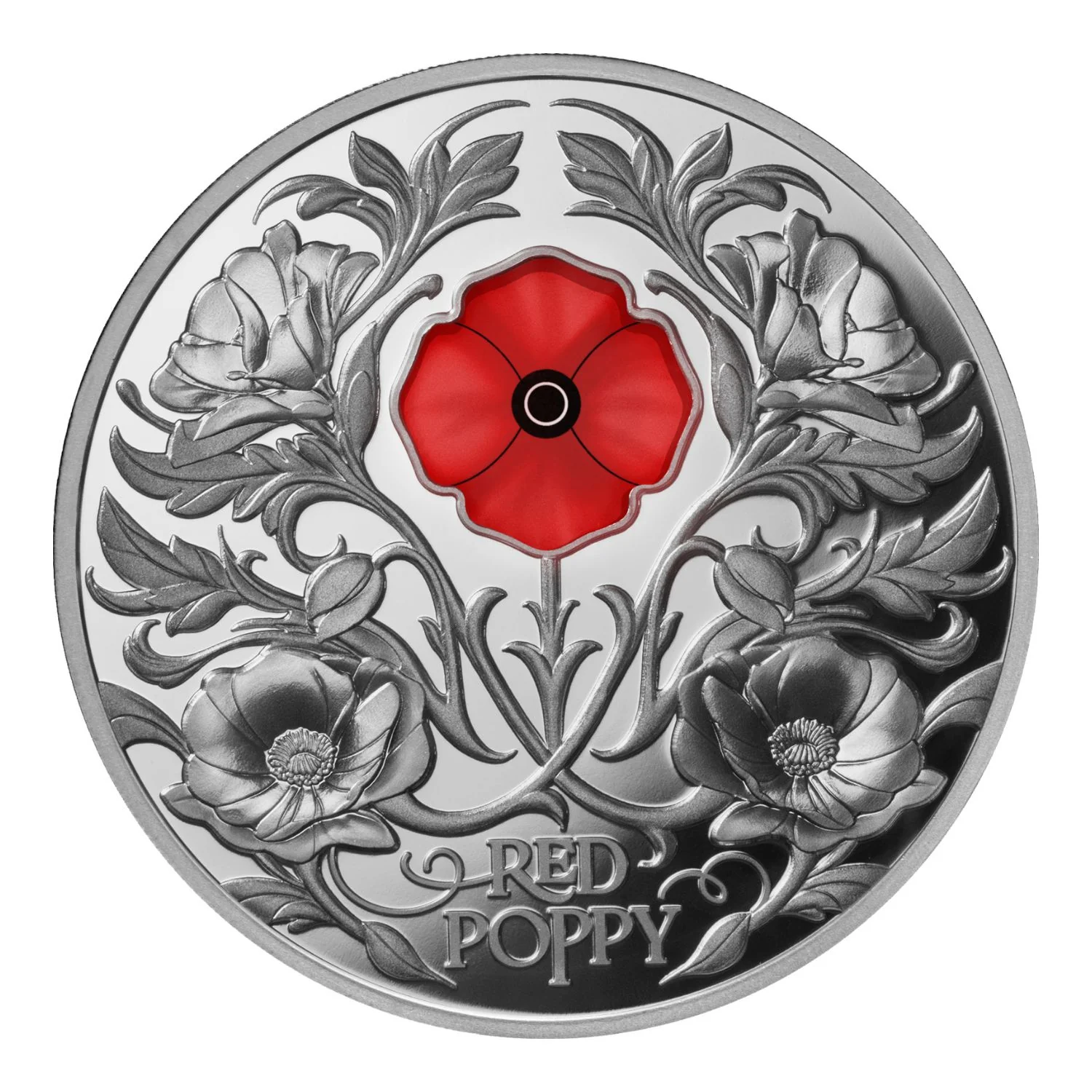 Red Poppy 2026 $5 Window 2oz Silver Proof Coin - Image 4