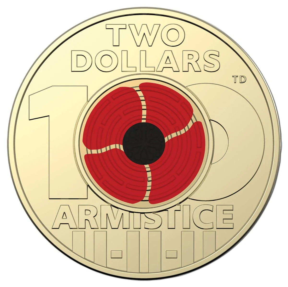 Australia Remembrance Day Armistice Centenary 2018 $2 Colour Aluminium-Bronze Uncirculated Coin Pack - Image 3