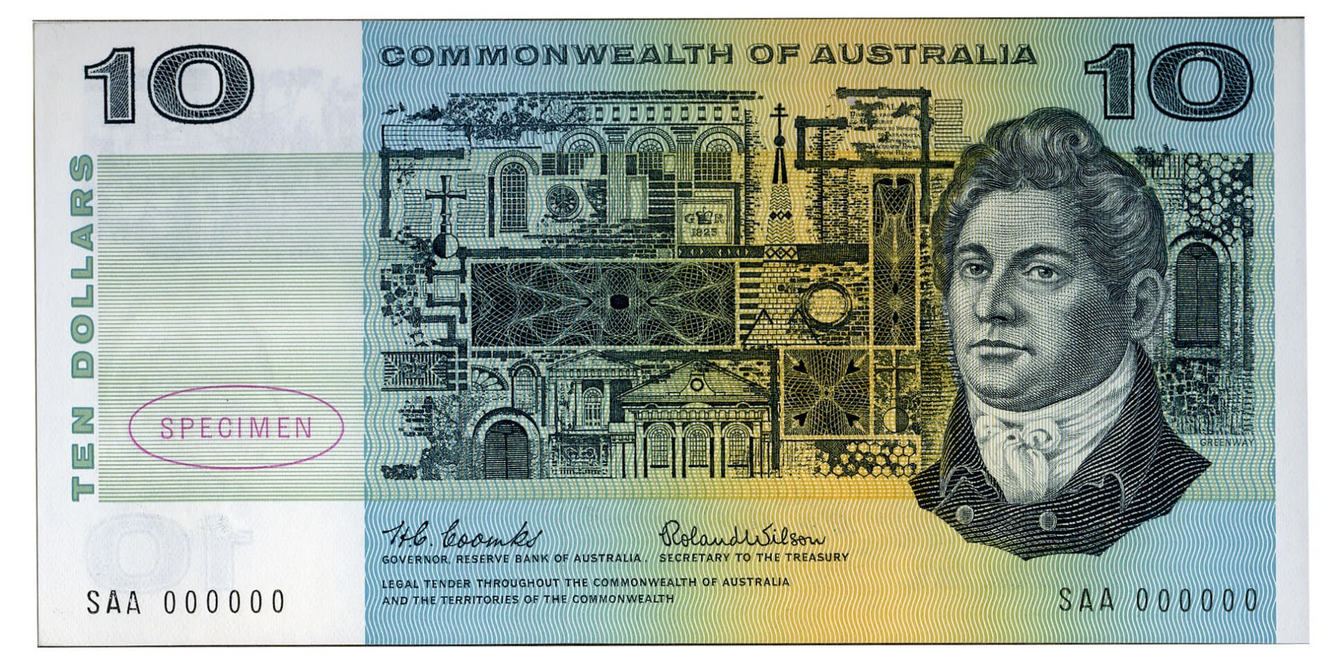 Reserve Bank of Australia 1966 Coombs/Wilson Specimen Banknote 10-Note Collection - Image 11