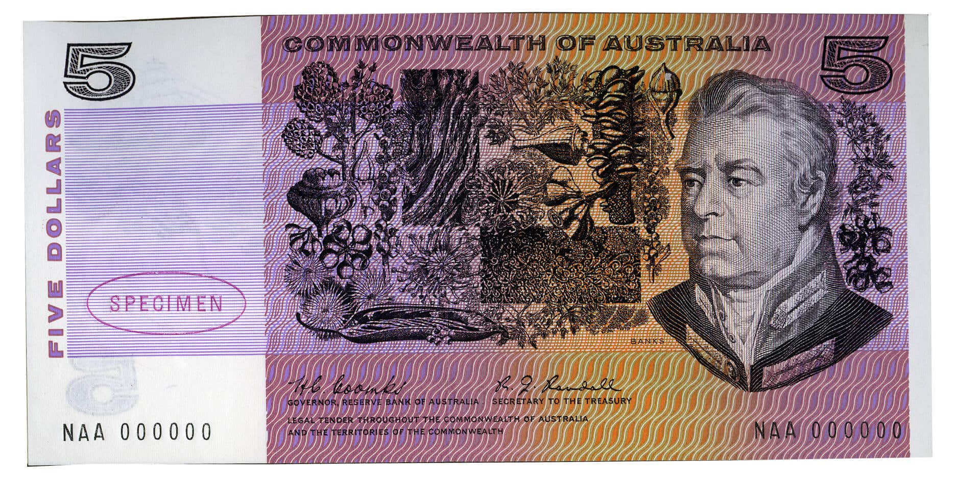 Reserve Bank of Australia 1966 Coombs/Wilson Specimen Banknote 10-Note Collection - Image 9