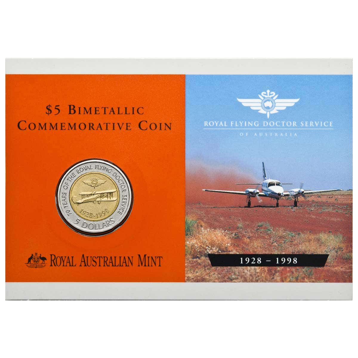 Royal Flying Doctor Service 1998 $5 Bimetal Uncirculated Coin - Image 3