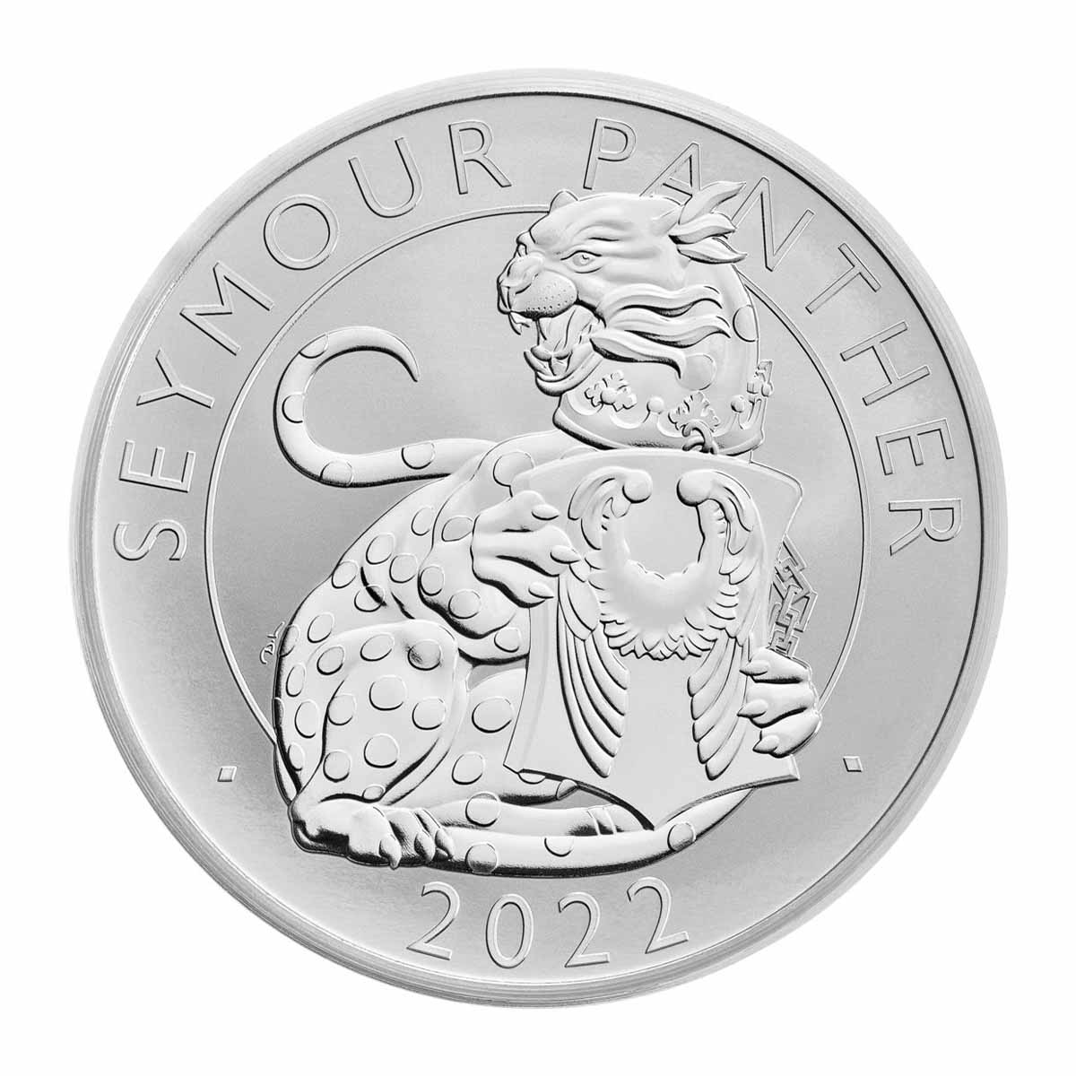 Great Britain Royal Tudor Beasts 2022 £2 Seymour Panther 1oz Silver 2-Coin Proof Set - Image 2