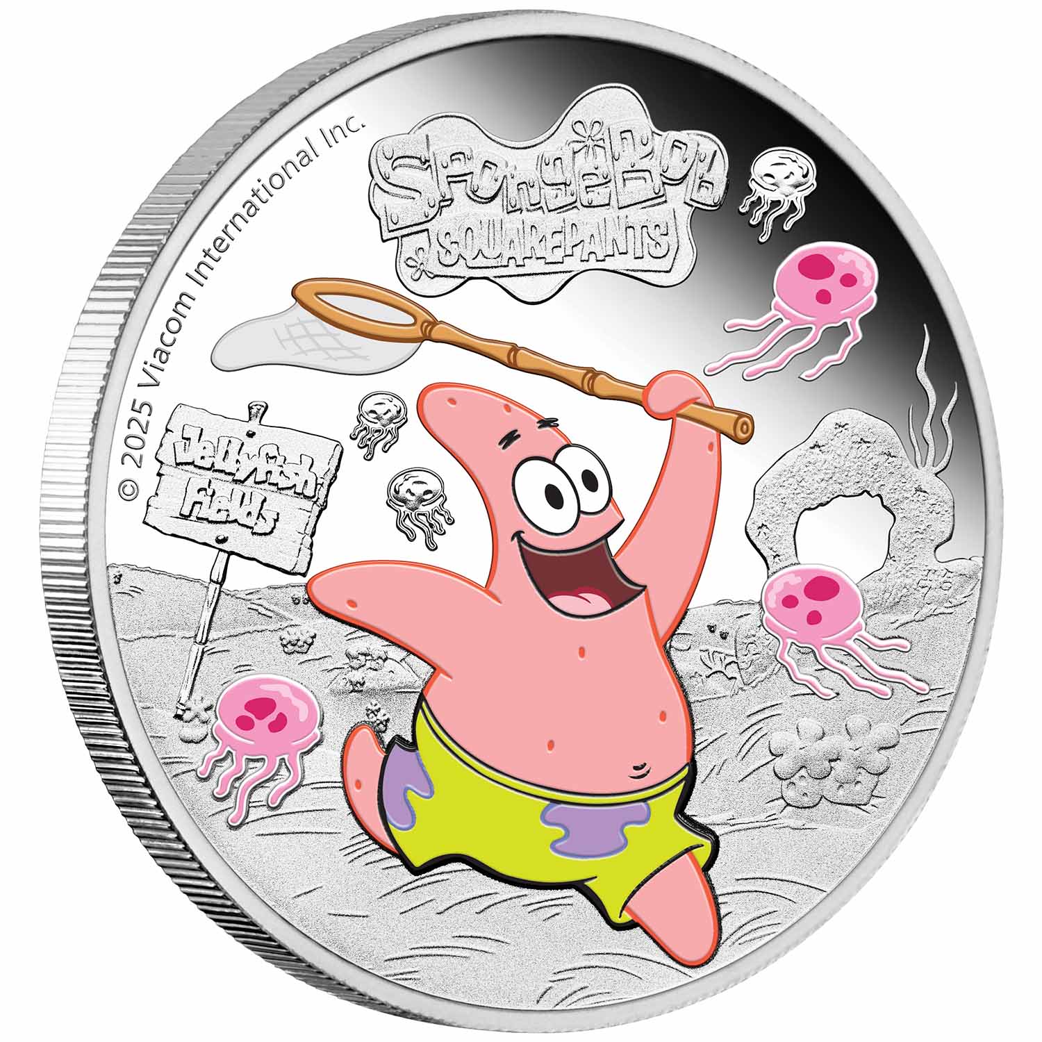 SpongeBob SquarePants - Patrick 2025 $1 Colour 1oz Silver Proof Coin