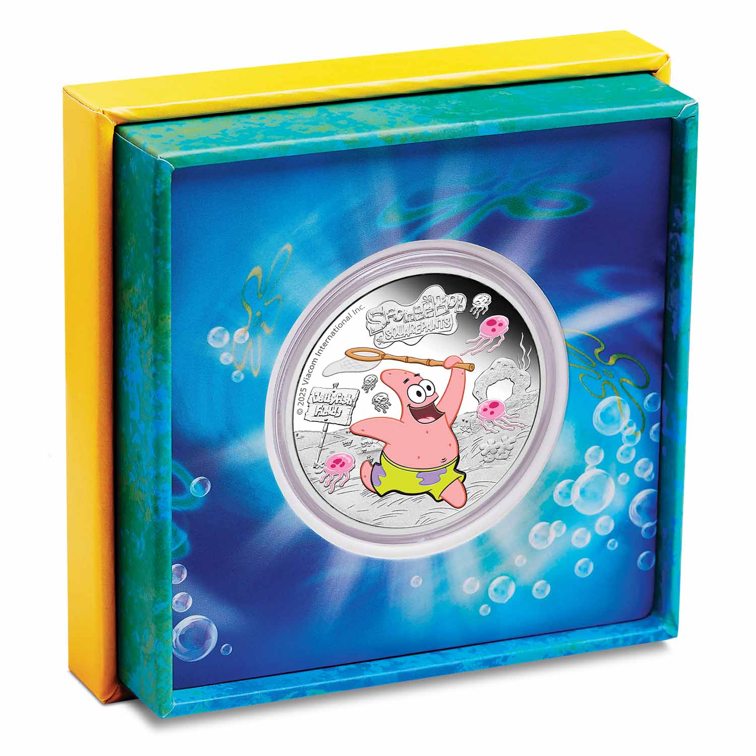 SpongeBob SquarePants - Patrick 2025 $1 Colour 1oz Silver Proof Coin - Image 3