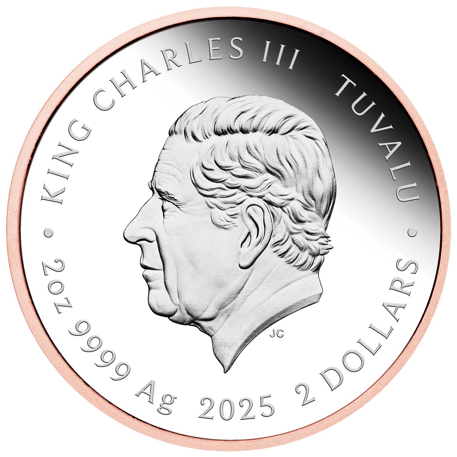 SpongeBob SquarePants - Patrick Star 2025 $2 Pink Gold-plated 2oz Silver Proof Coin - Image 2