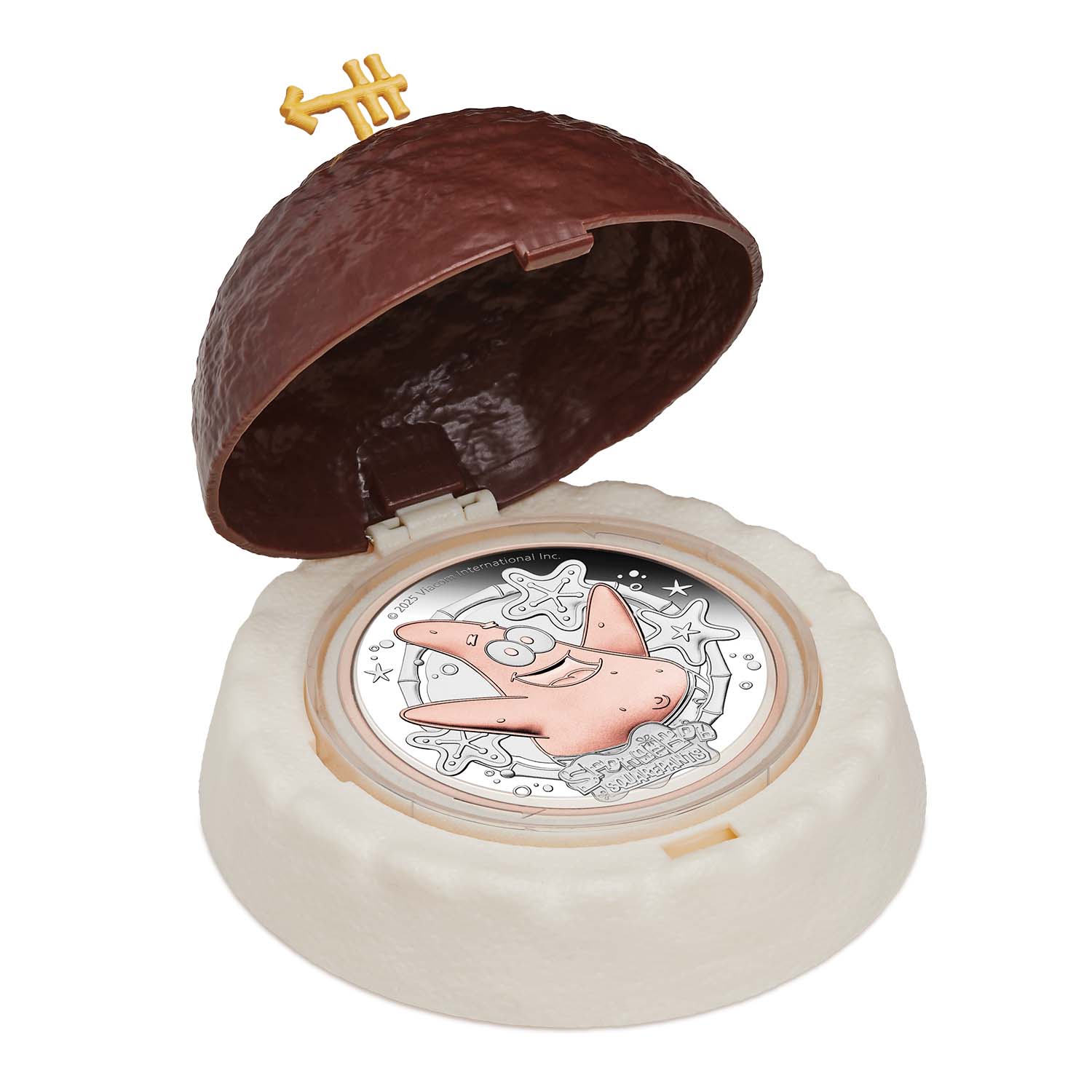 SpongeBob SquarePants - Patrick Star 2025 $2 Pink Gold-plated 2oz Silver Proof Coin - Image 3