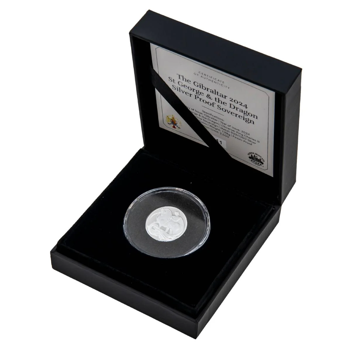 St George & The Dragon 2024 Sovereign Silver Proof Coin - Image 3