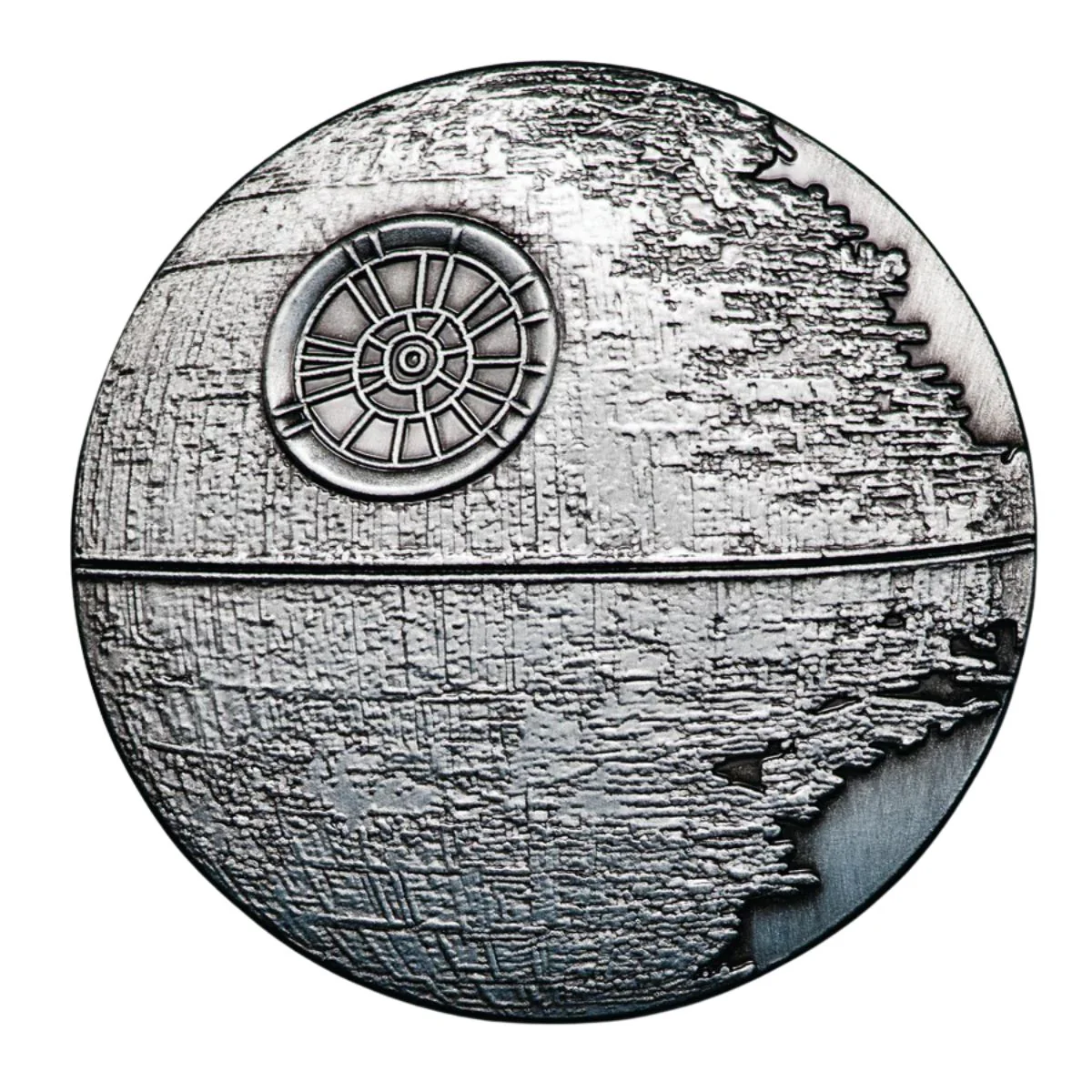 Star Wars Death Star Shaped Silver-plated Antique Commemorative