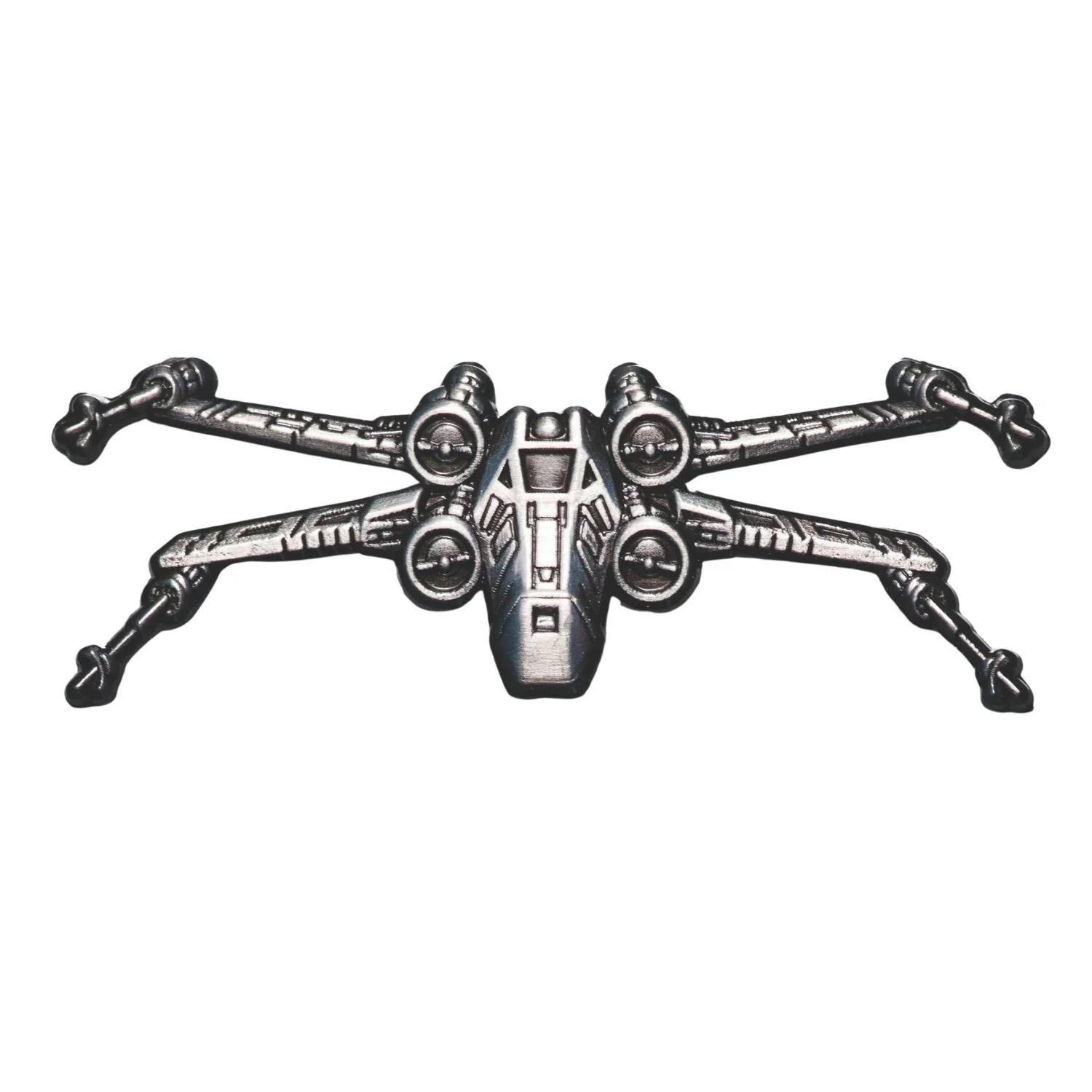 Star Wars X-Wing Shaped Silver-plated Antique Commemorative