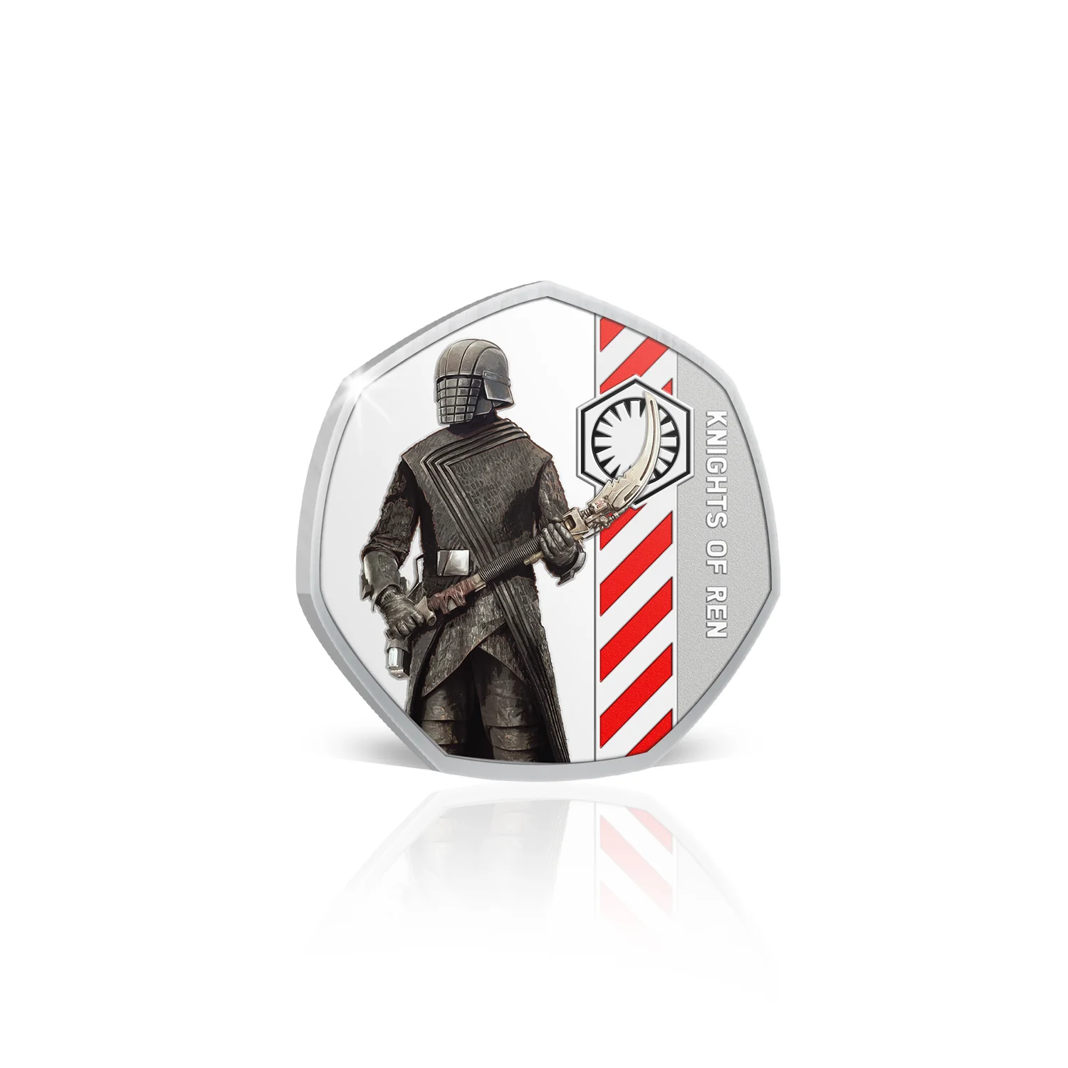 Star Wars Darkside Knights of Ren Scythe Silver-plated Prooflike Medallion - Image 2