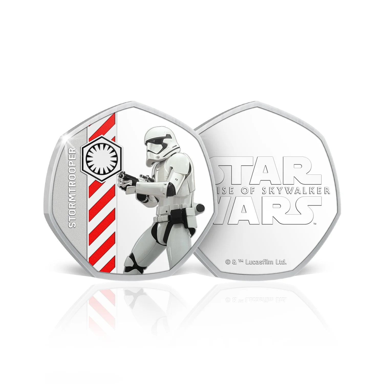 Star Wars Darkside Stormtrooper Silver-plated Prooflike Medallion