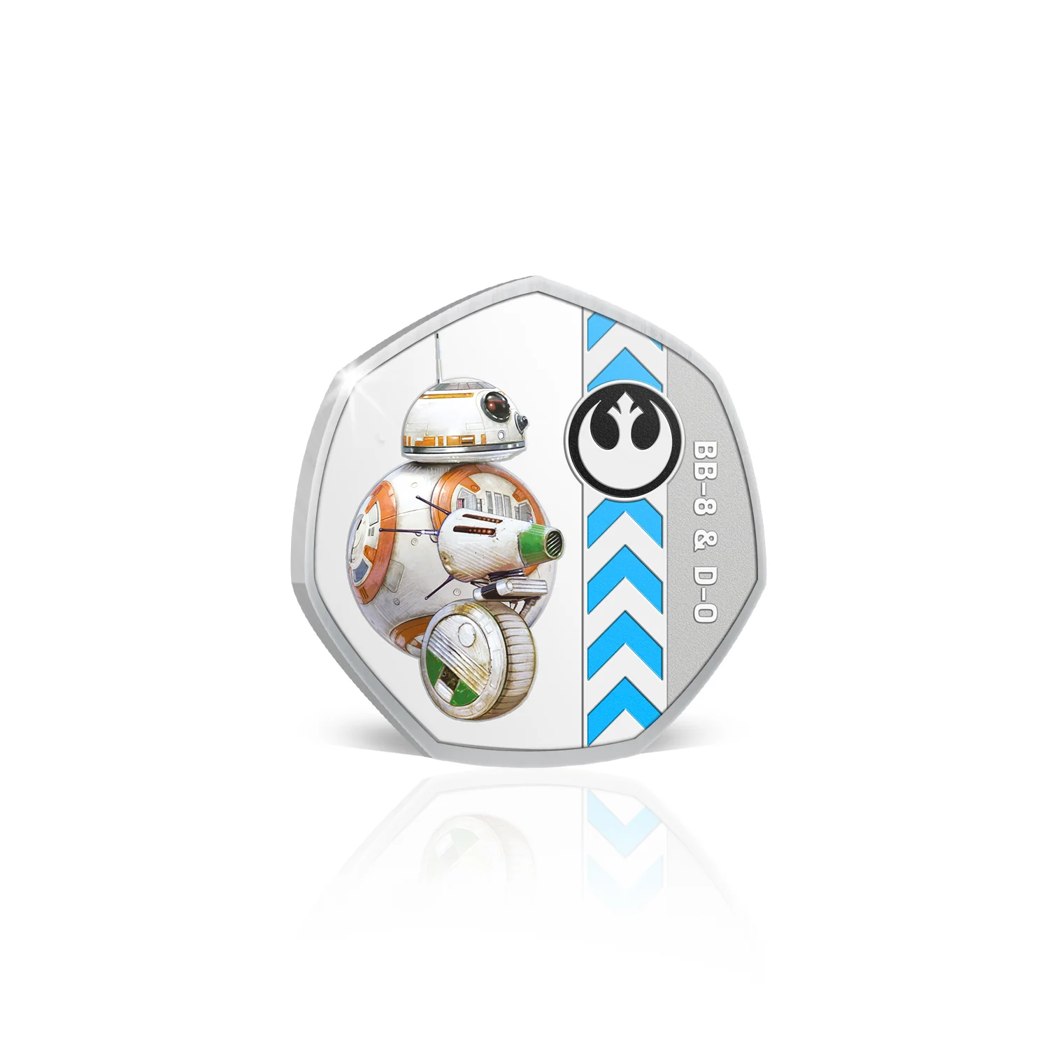 Star Wars Lightside BB-8 & D-0 Silver-plated Prooflike Medallion - Image 2