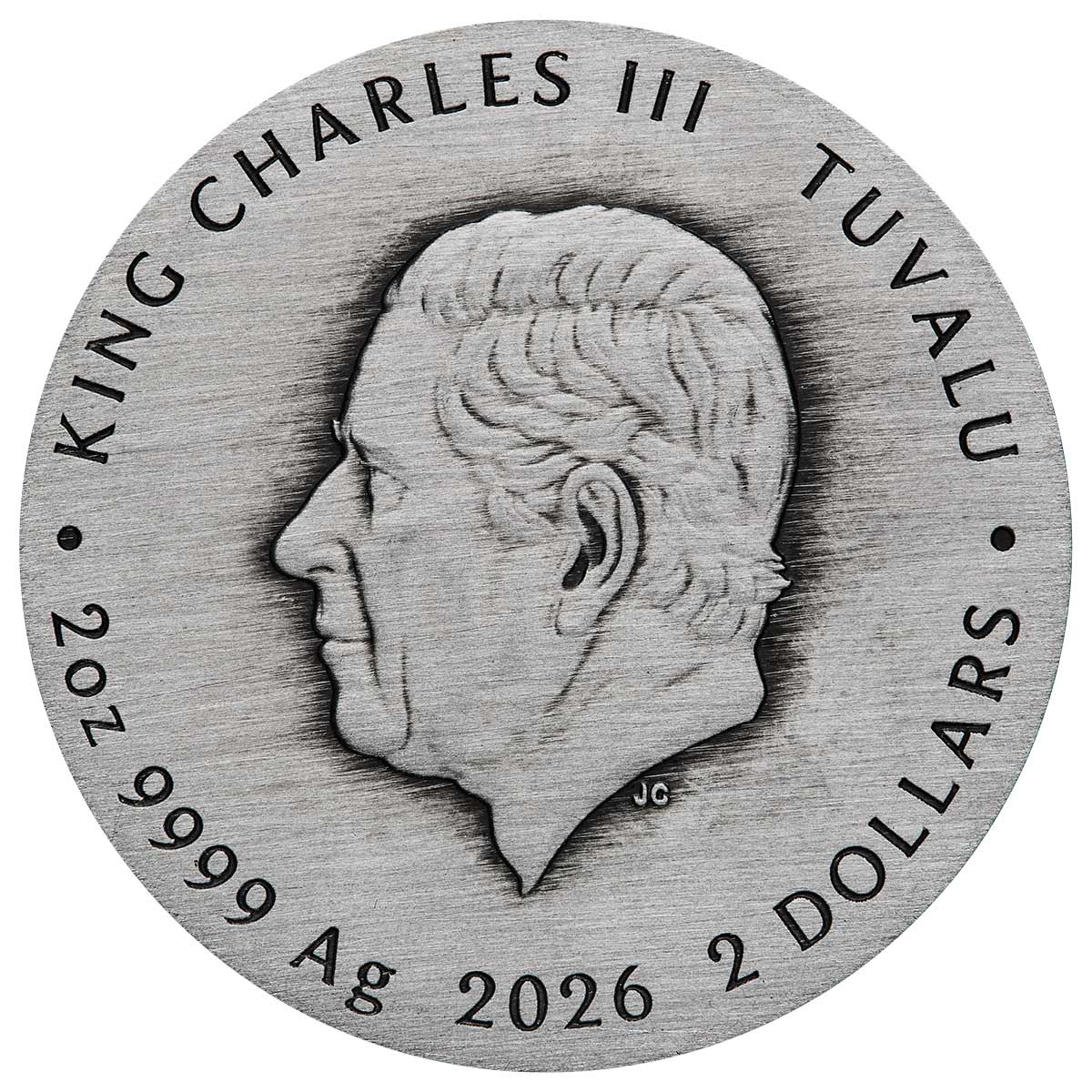 Stranger Things - Villains 2026 $2 Colour 2oz Silver Antique Coin - Image 2