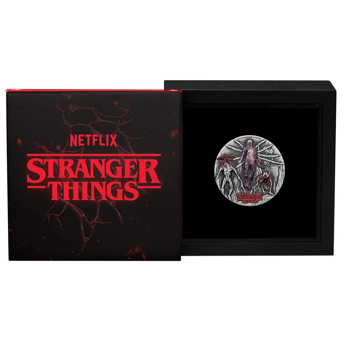 Stranger Things - Villains 2026 $2 Colour 2oz Silver Antique Coin - Image 3