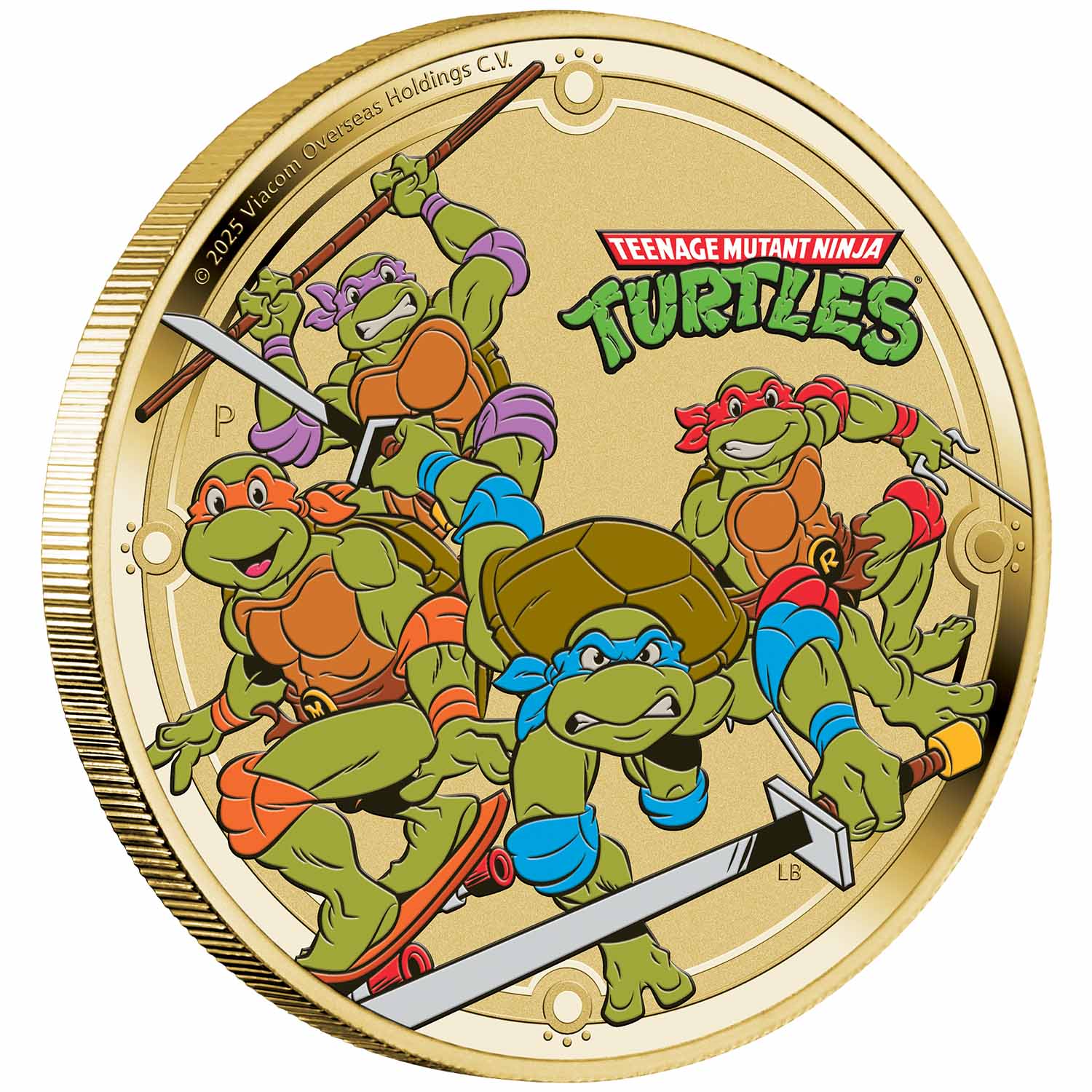 Teenage Mutant Ninja Turtles 2025 $1 Colour Uncirculated Coin - Image 2