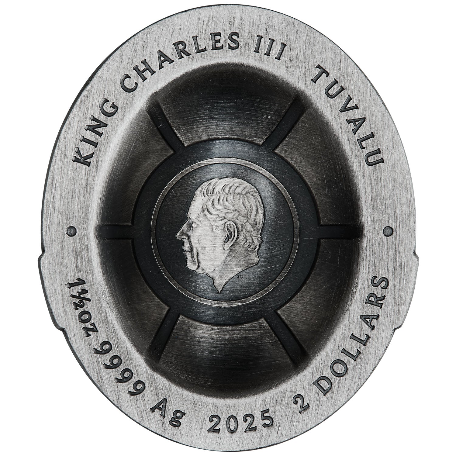 Teenage Mutant Ninja Turtles 2025 $2 Colour Domed Shell 1.5oz Silver Antique Coin - Image 2