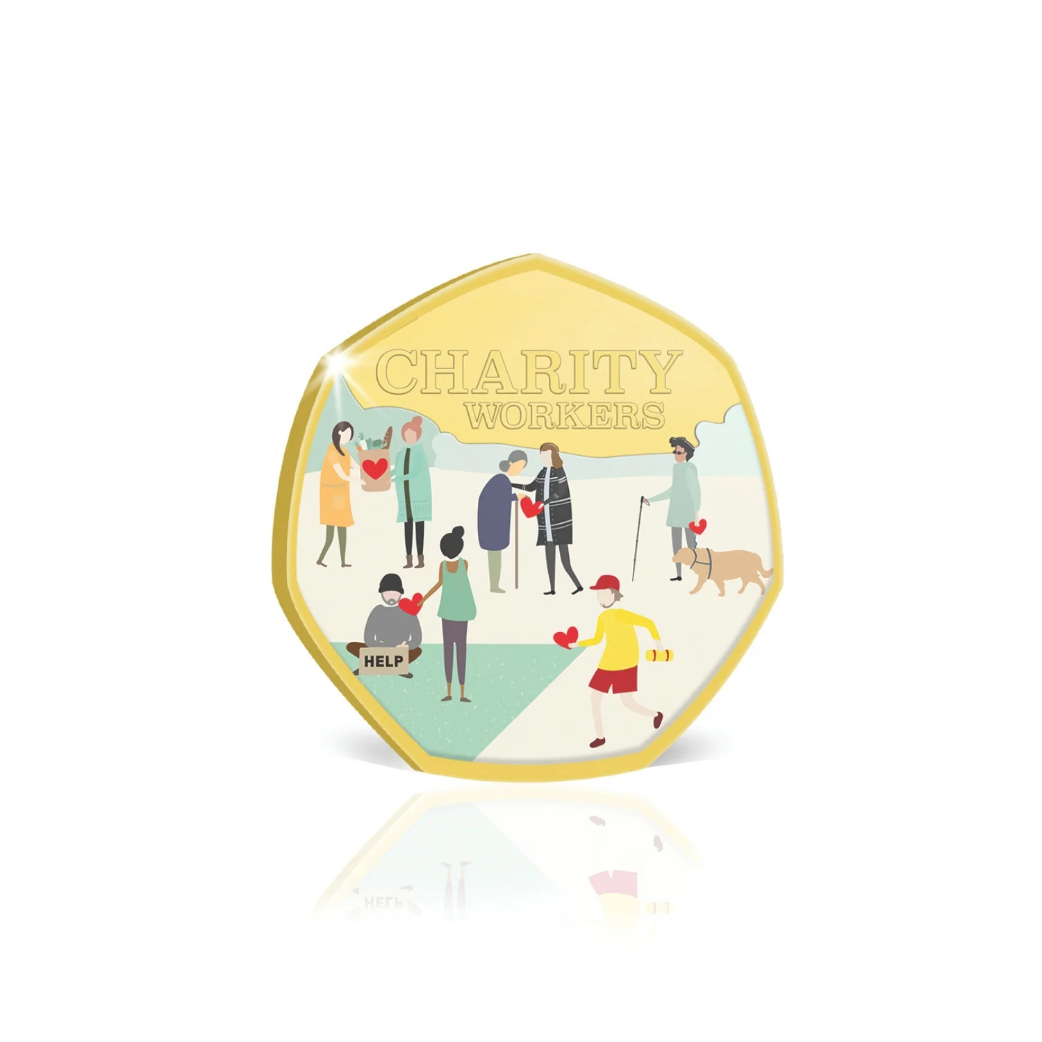 Thank You 2020 Half Dollar Charity Workers Gold-plated Medallion