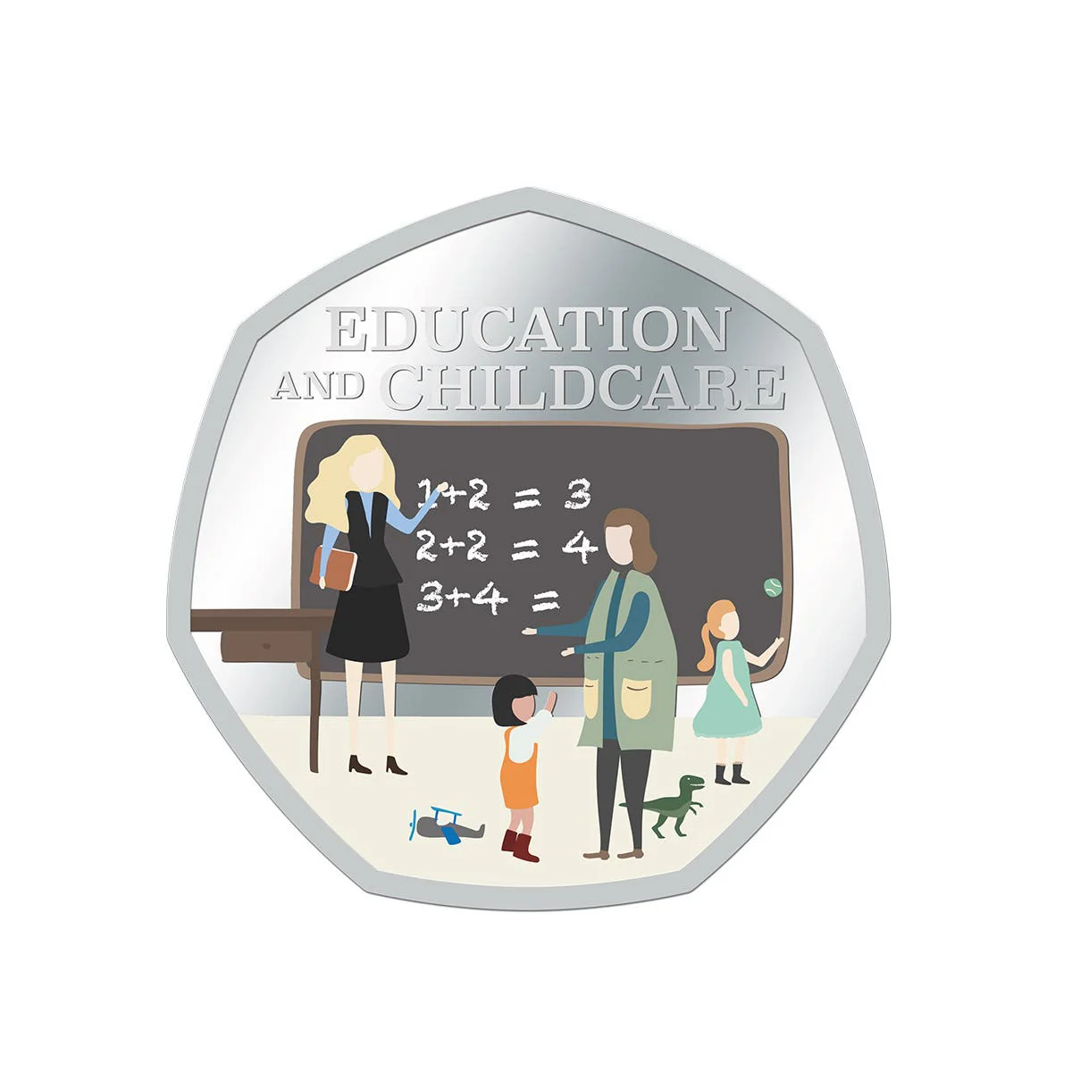 Thank You 2020 Half Dollar Education & Childcare Silver-plated Coin