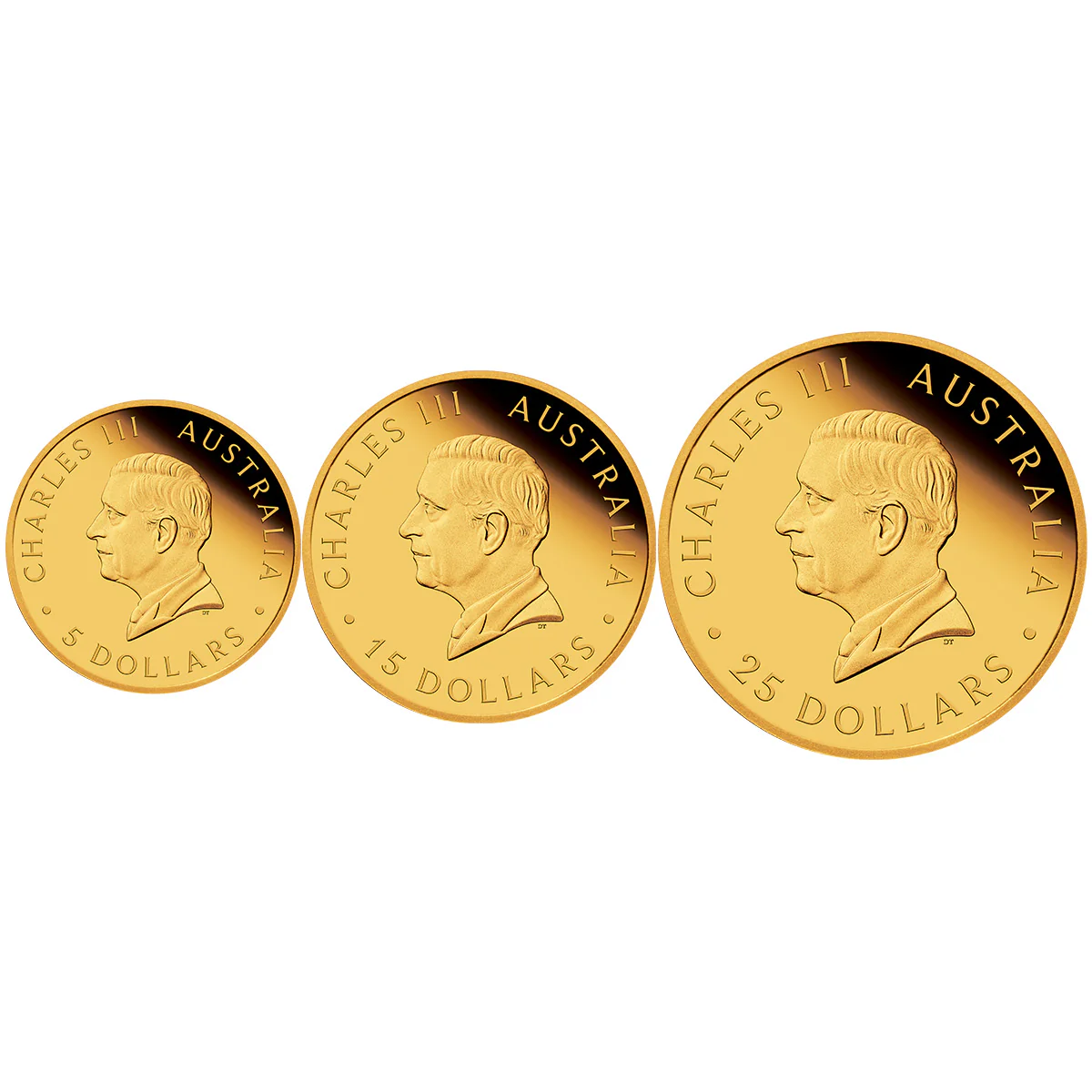 The Perth Mint 125th Anniversary Australia Sovereign 2024 Gold Proof Three-Coin Set - Image 2