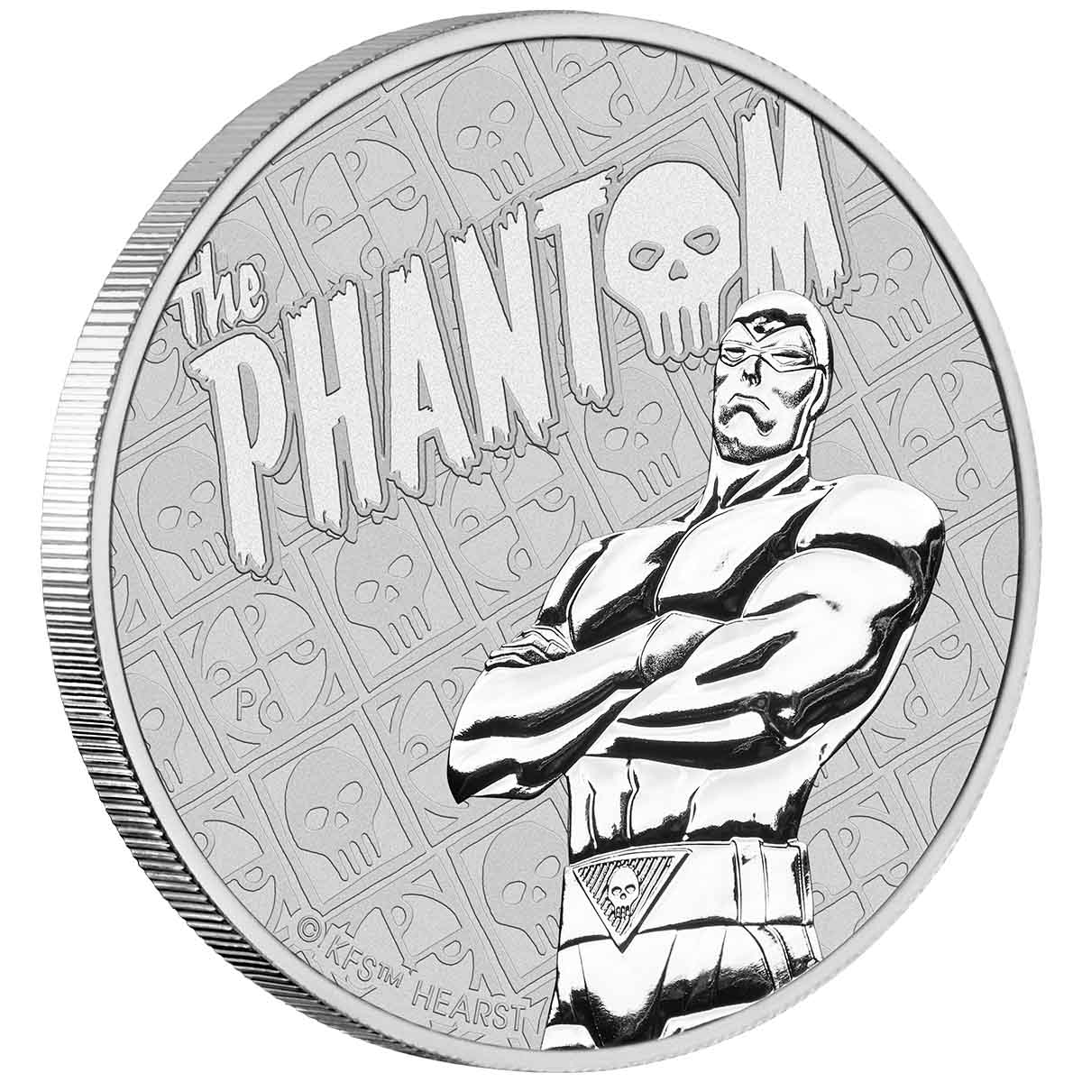 The Phantom 2022 $1 1oz Silver Brilliant Uncirculated Coin - Image 2