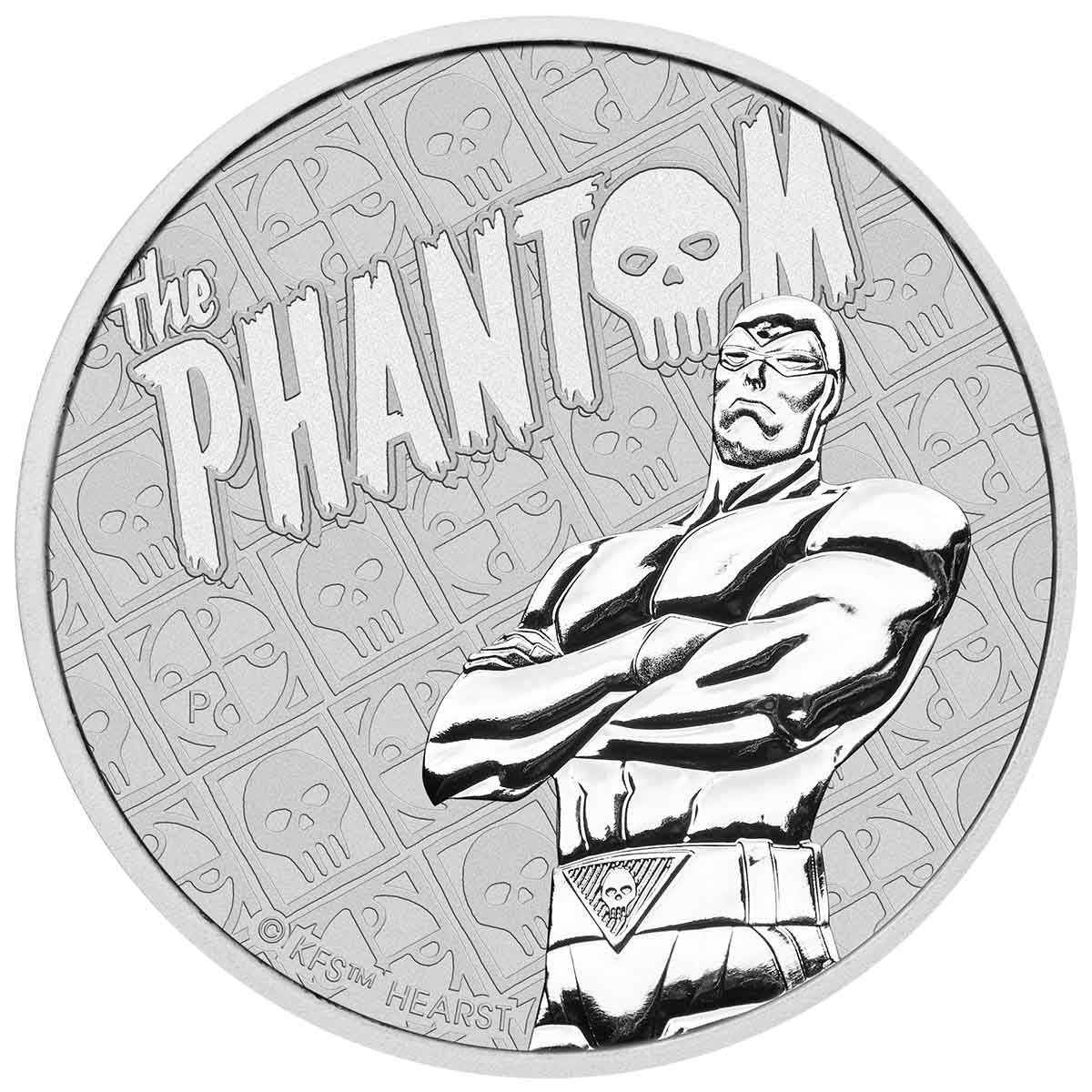 The Phantom 2022 $1 1oz Silver Brilliant Uncirculated Coin - Image 3