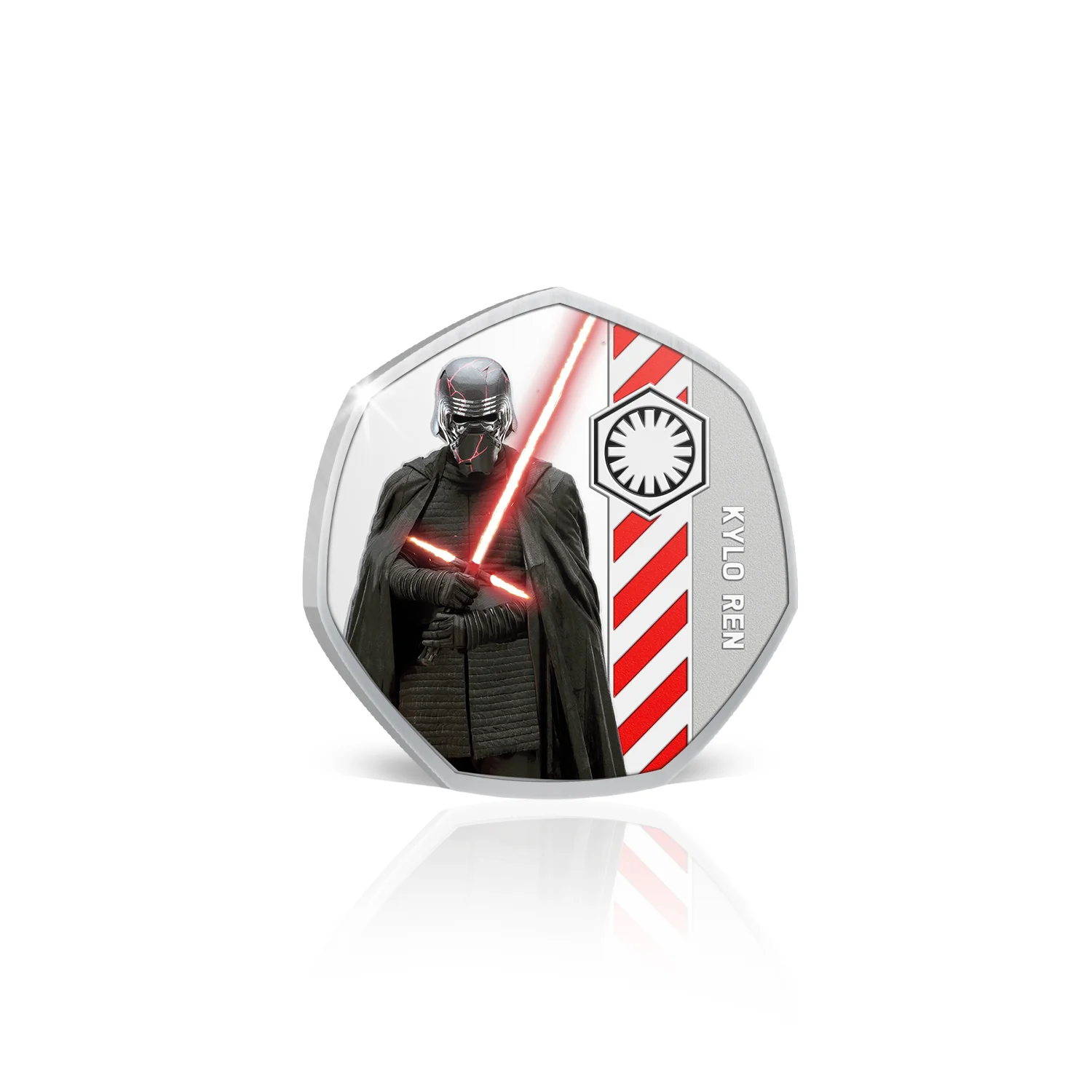 Star Wars Darkside Kylo Ren Silver-plated Prooflike Medallion - Image 2