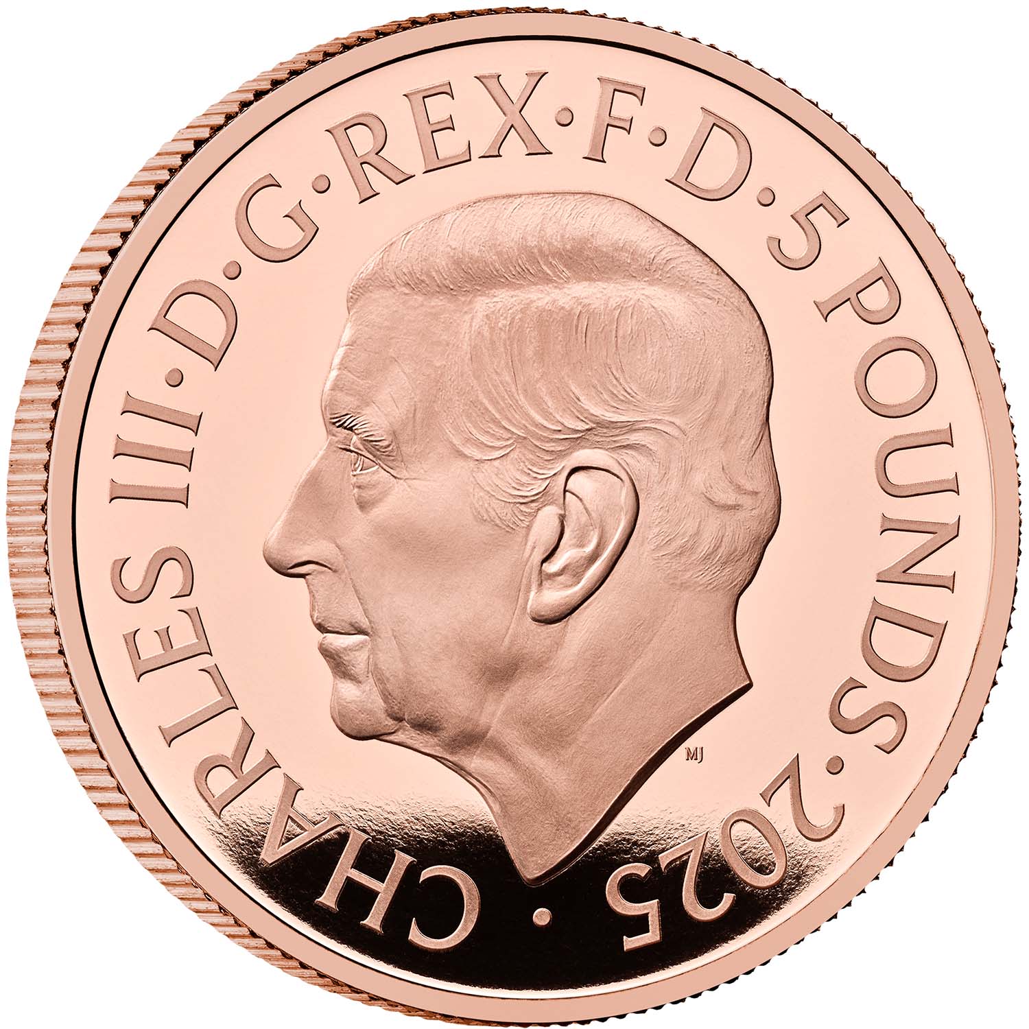 The Royal Arms of His Majesty King Charles III 2025 UK £5 Gold Proof Coin - Image 2