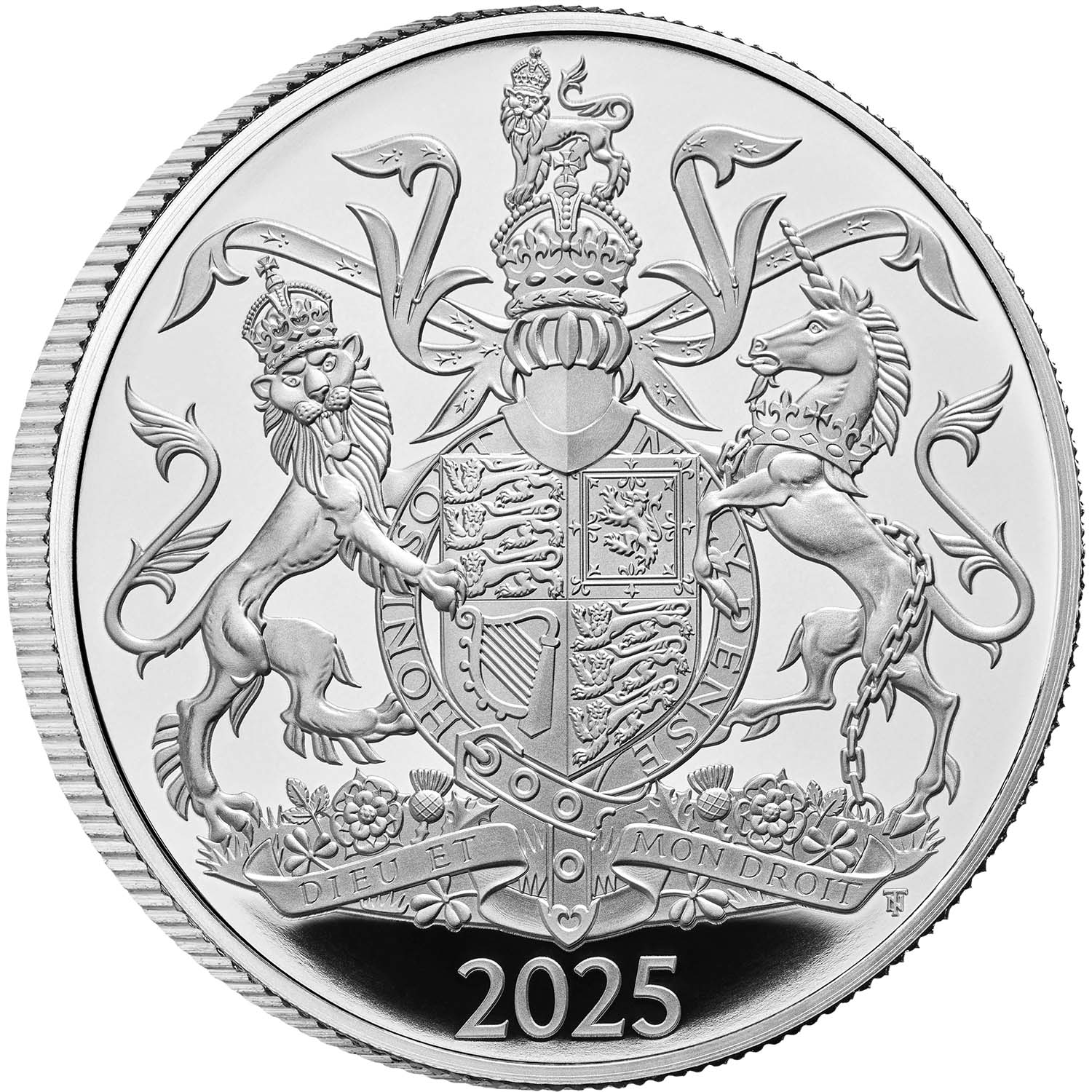 Great Britain Royal Arms of Charles III 2025 £5 Silver Proof Coin