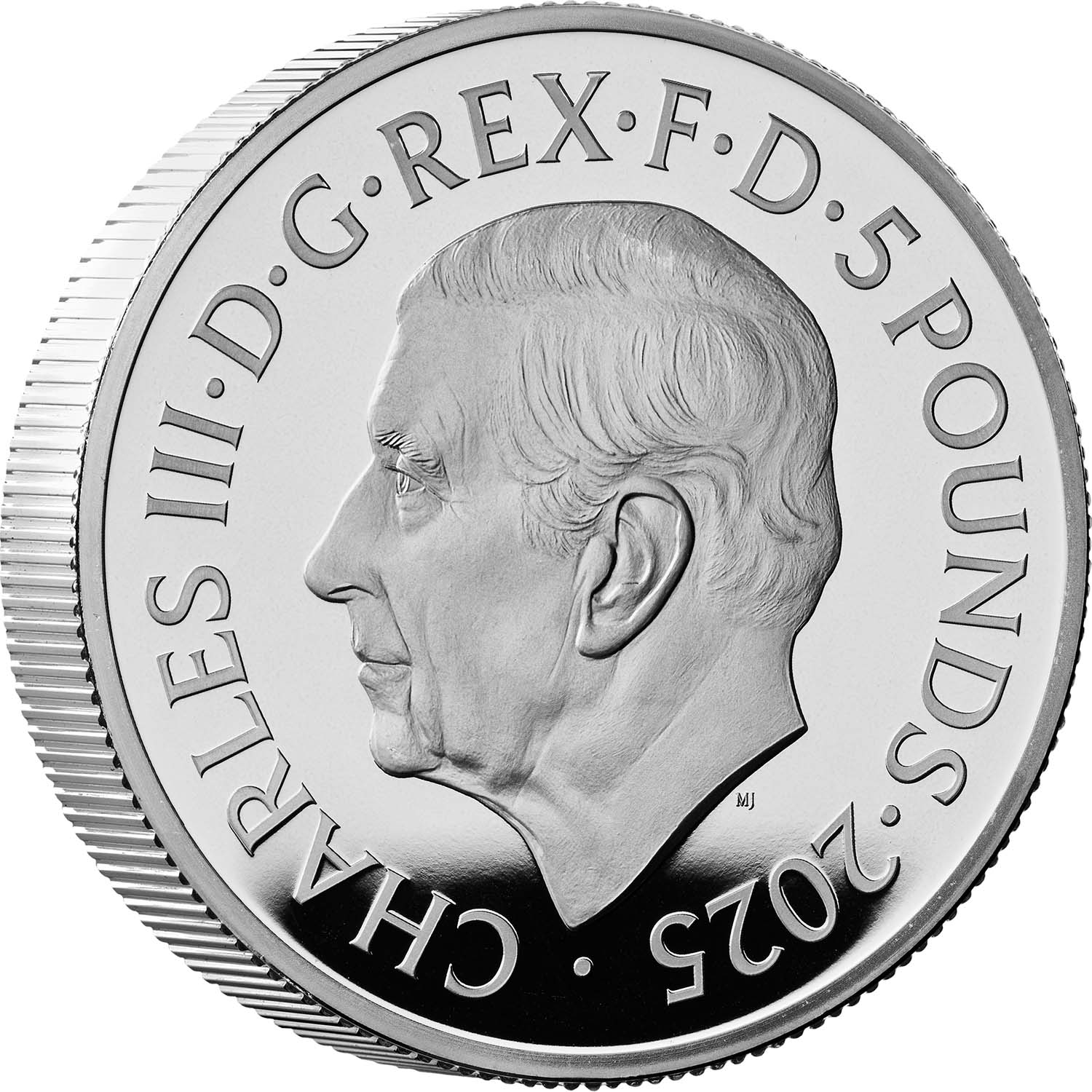 The Royal Arms of His Majesty King Charles III 2025 UK £5 Silver Proof Piedfort Coin - Image 2