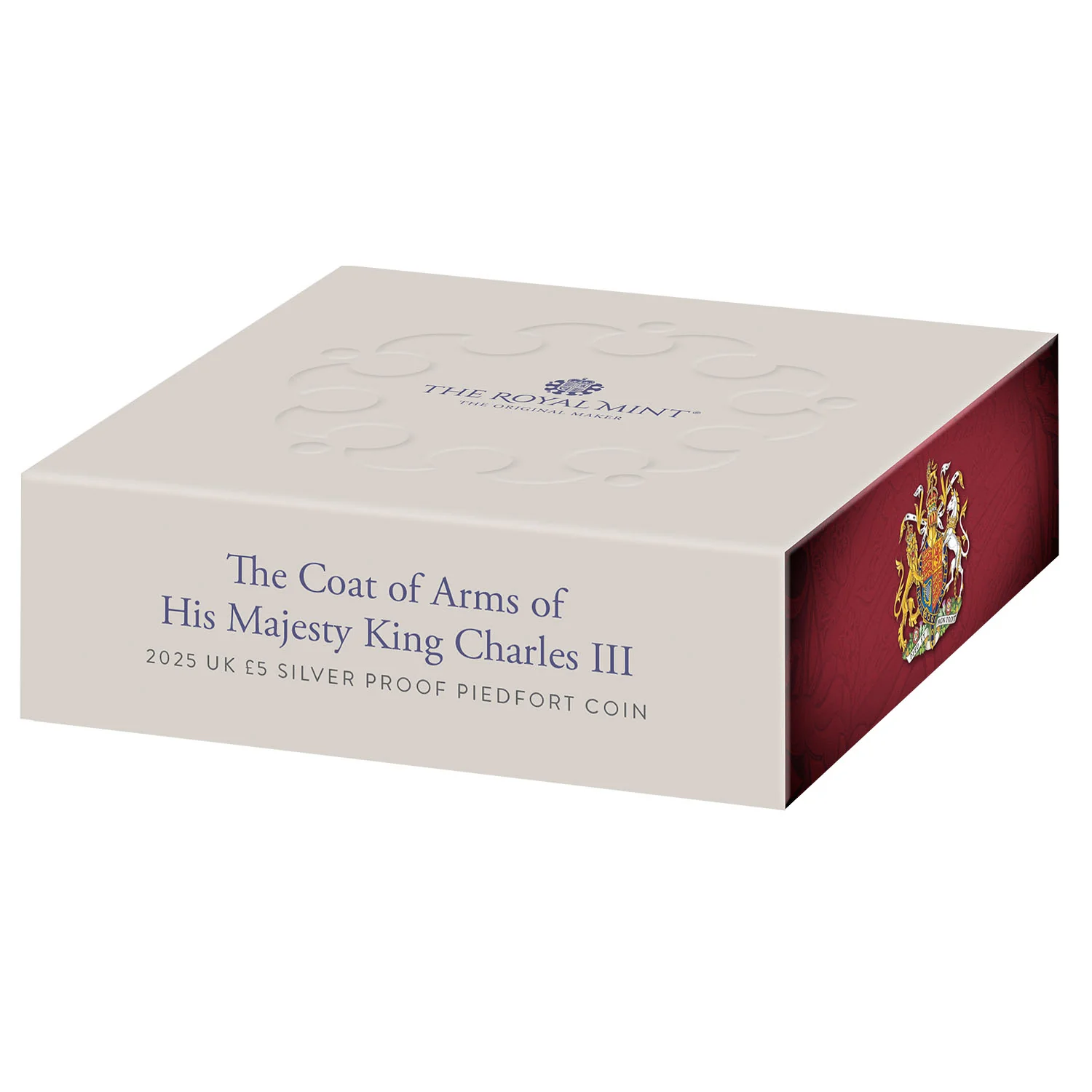 The Royal Arms of His Majesty King Charles III 2025 UK £5 Silver Proof Piedfort Coin - Image 4