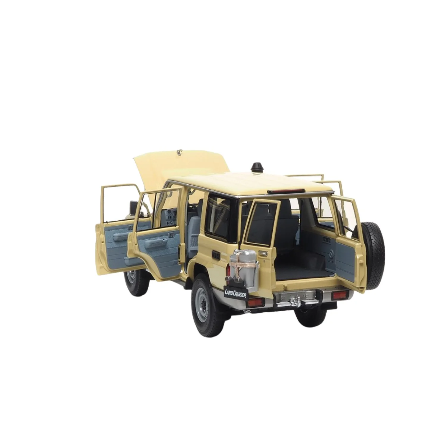 TOYOTA LAND CRUISER 76 - 2017 - CREAM - 1:18 Scale Resin Model Car - Image 2
