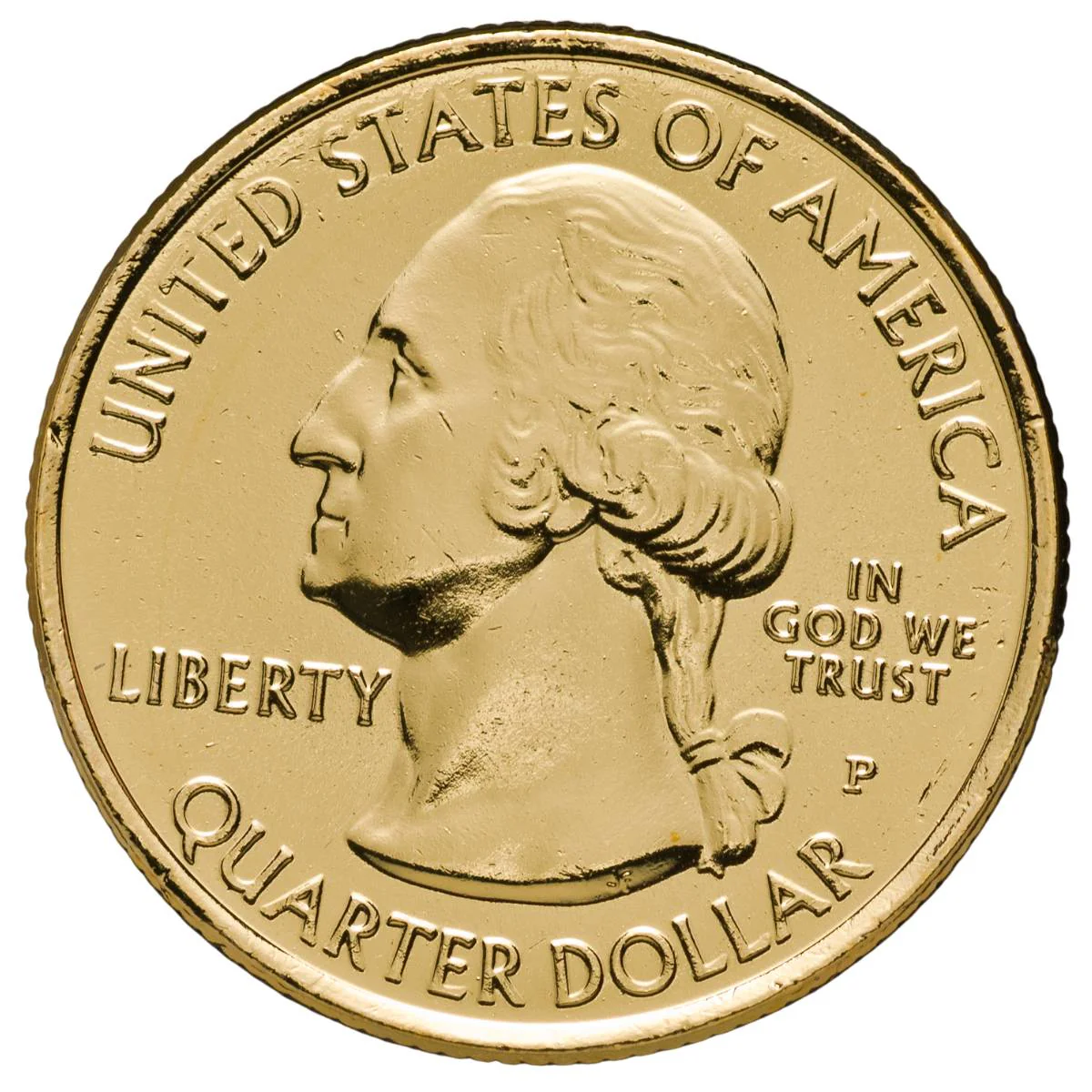 America the Beautiful 2011 Quarter Glacier Gold-plated Coin - Image 2