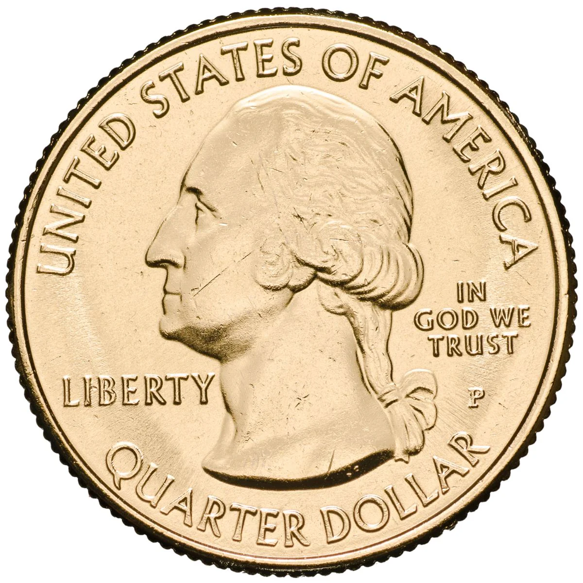 US National Parks 2013 White Mountain Gold-plated Coin - Image 2