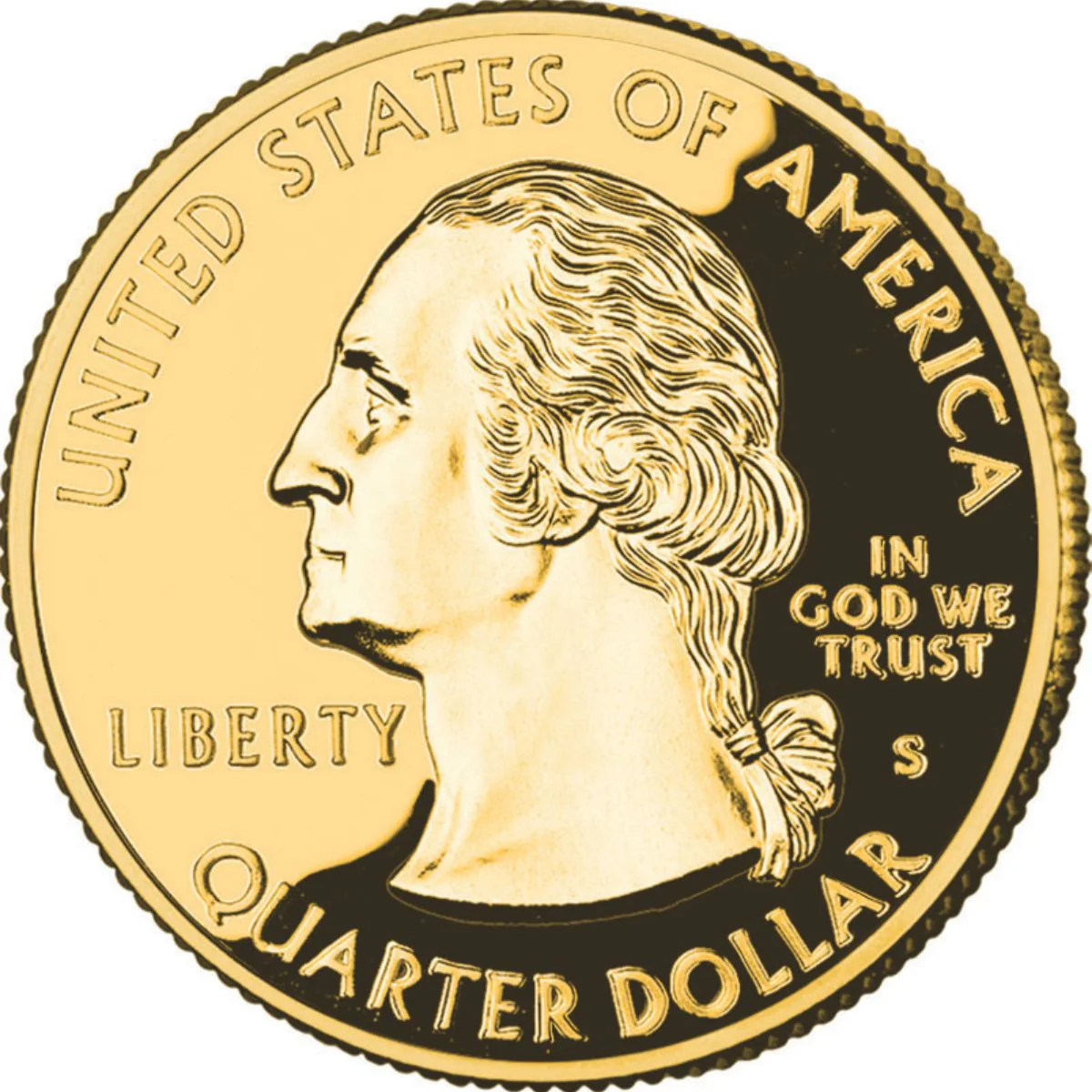 US State Quarters 1999 Delaware Gold-plated Coin - Image 2