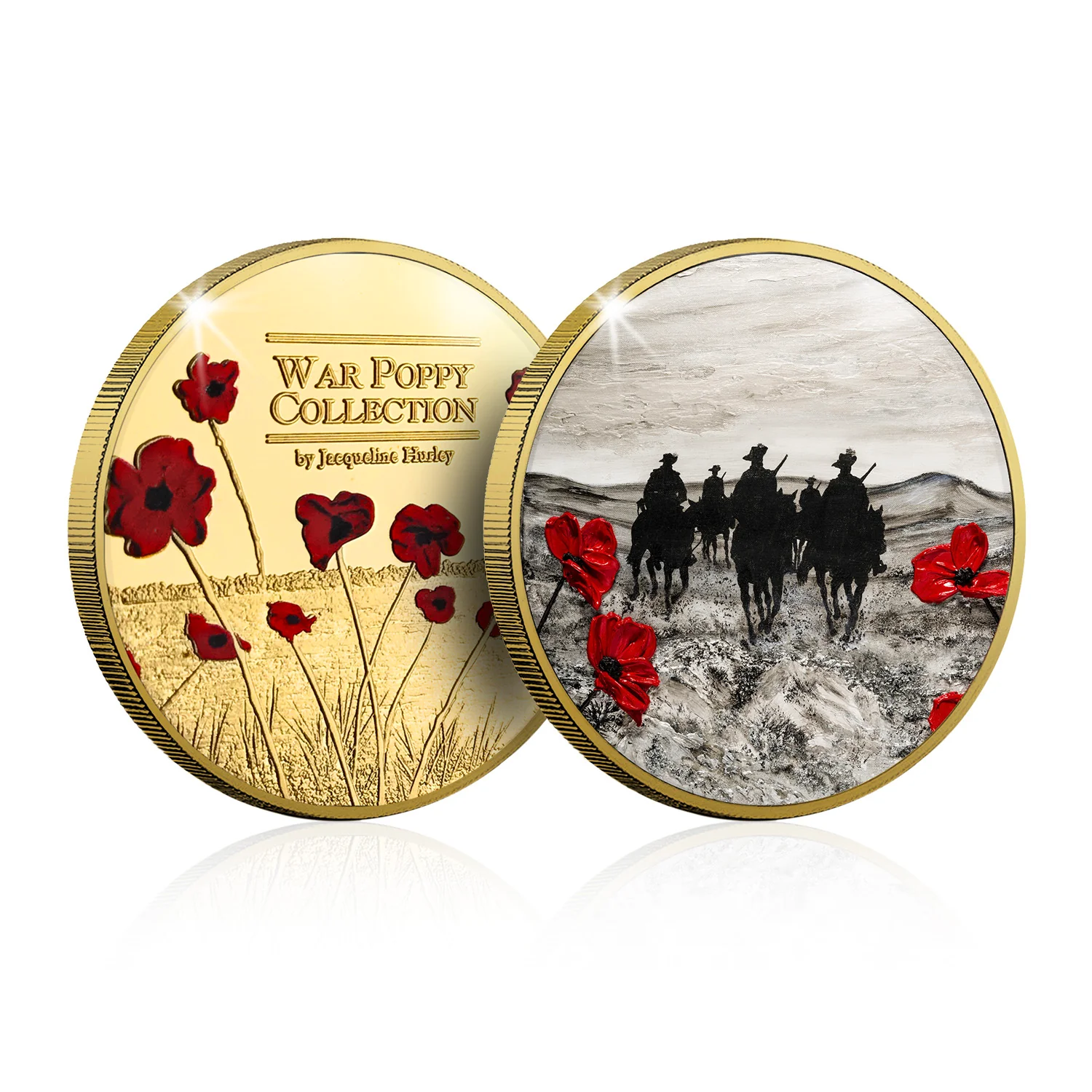 Jacqueline Hurley For the Light Horses & Walers Gold-plated Prooflike Commemorative