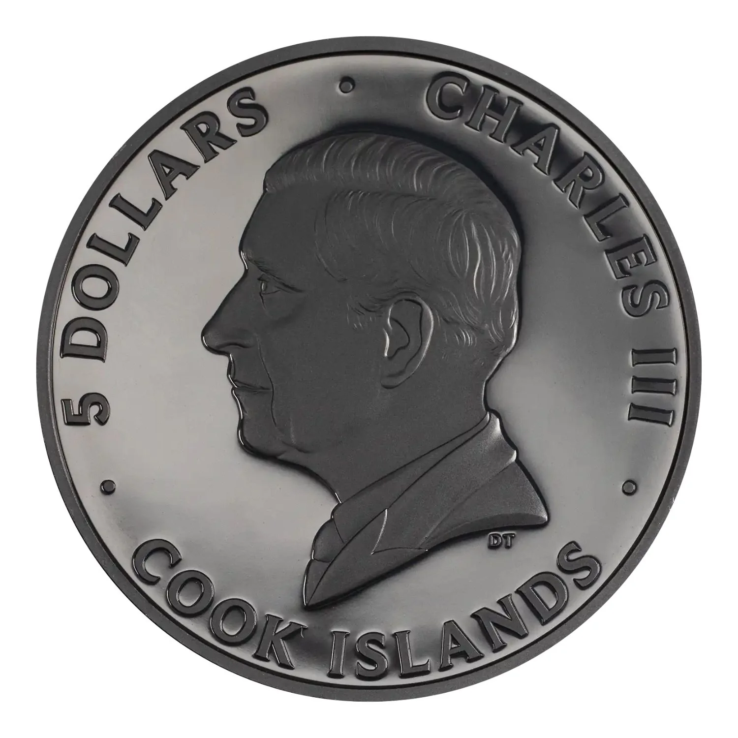 Wave 2026 $5 Obsidian Black 1oz Silver Coin - Image 2