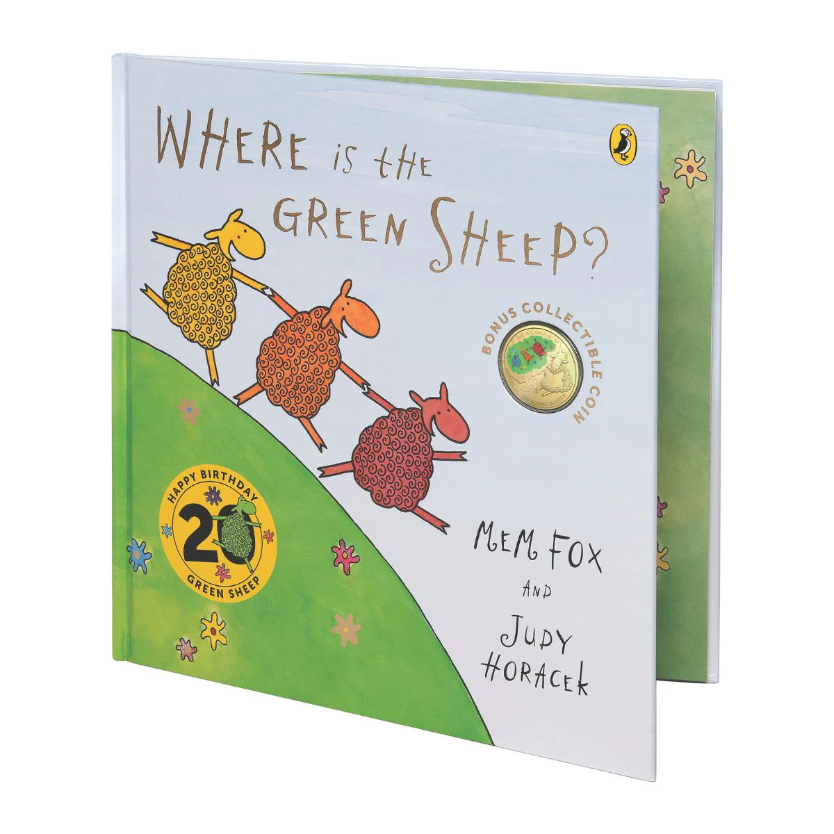 Australia Where is the Green Sheep 20th Anniversary 2024 20c Gold-plated Colour Cupro-Nickel Uncirculated Coin Deluxe Special Edition Book - Image 4