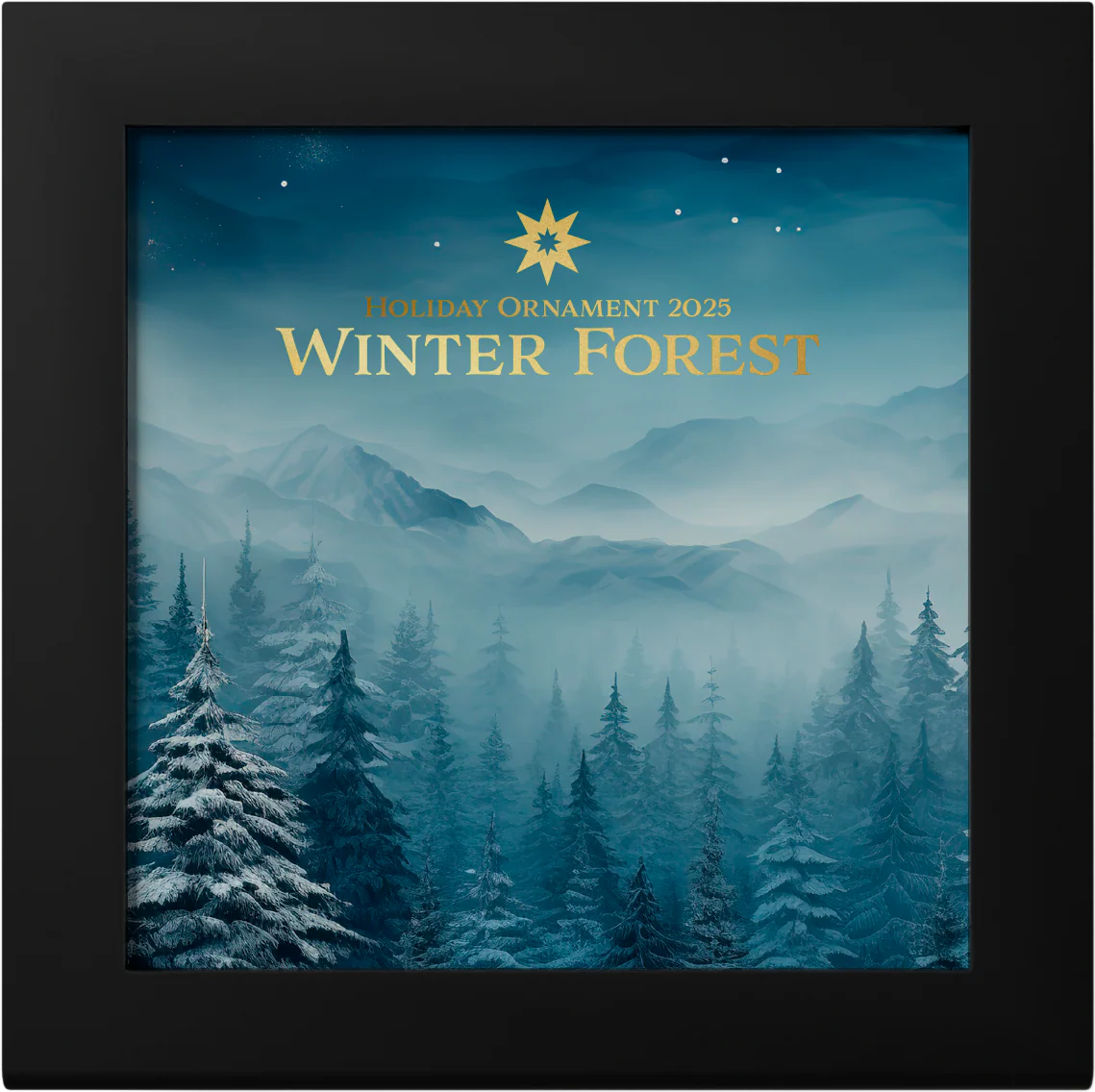 Winter Forest Star 2025 $5 Gold-plated 1oz Silver Coin - Image 3
