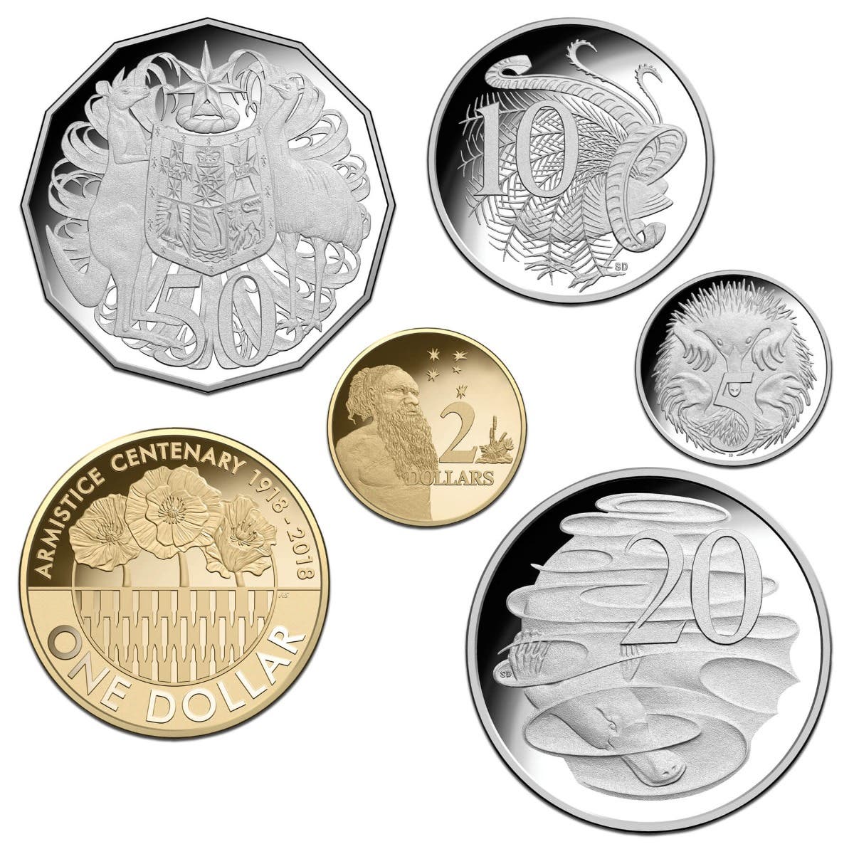 Australia Armistice Centenary 2018 6-Coin Proof Set - Image 2