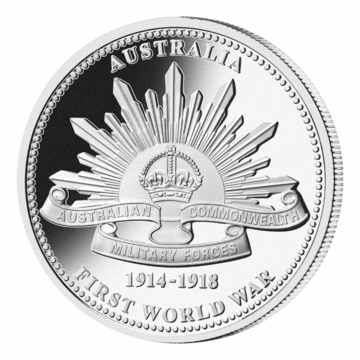 First World War Australian Flying Corps Silver Prooflike Commemorative - Image 2
