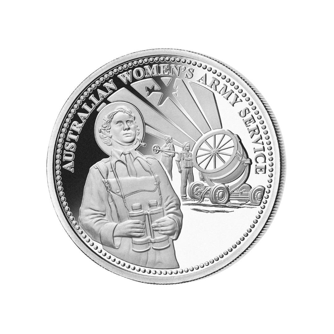 Second World War Australian Women’s Army Service Silver Prooflike Commemorative